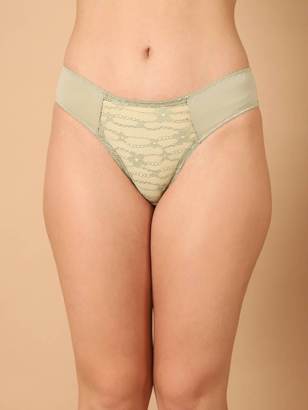 PrettyCat Pack of 1 Polyester Hipster For Women ( Sea Green ) PrettyCat Pack of 1 Polyester Hipster For Women ( Sea Green )