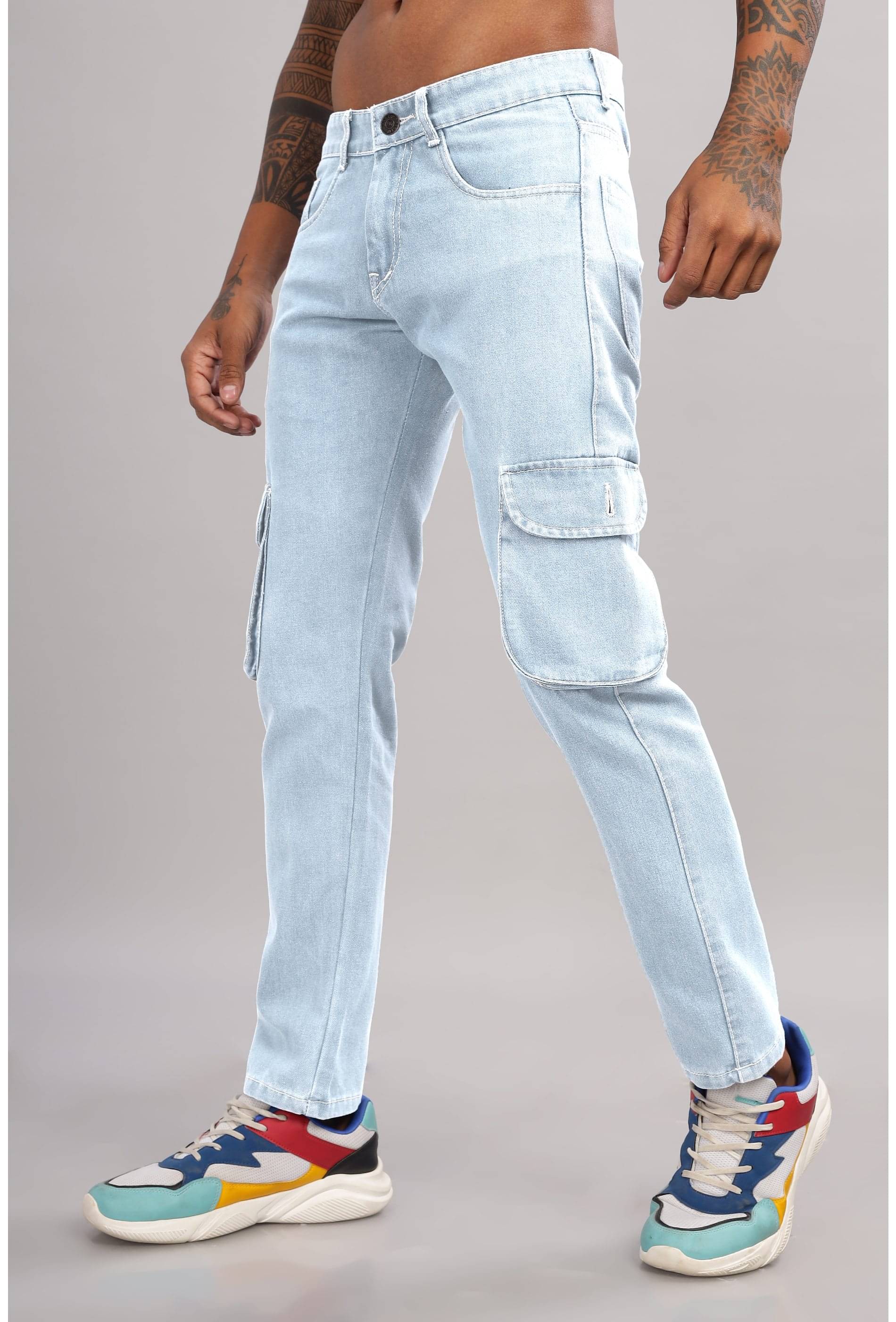     			RAGZO Slim Fit Basic Men's Jeans - Light Blue ( Pack of 1 )