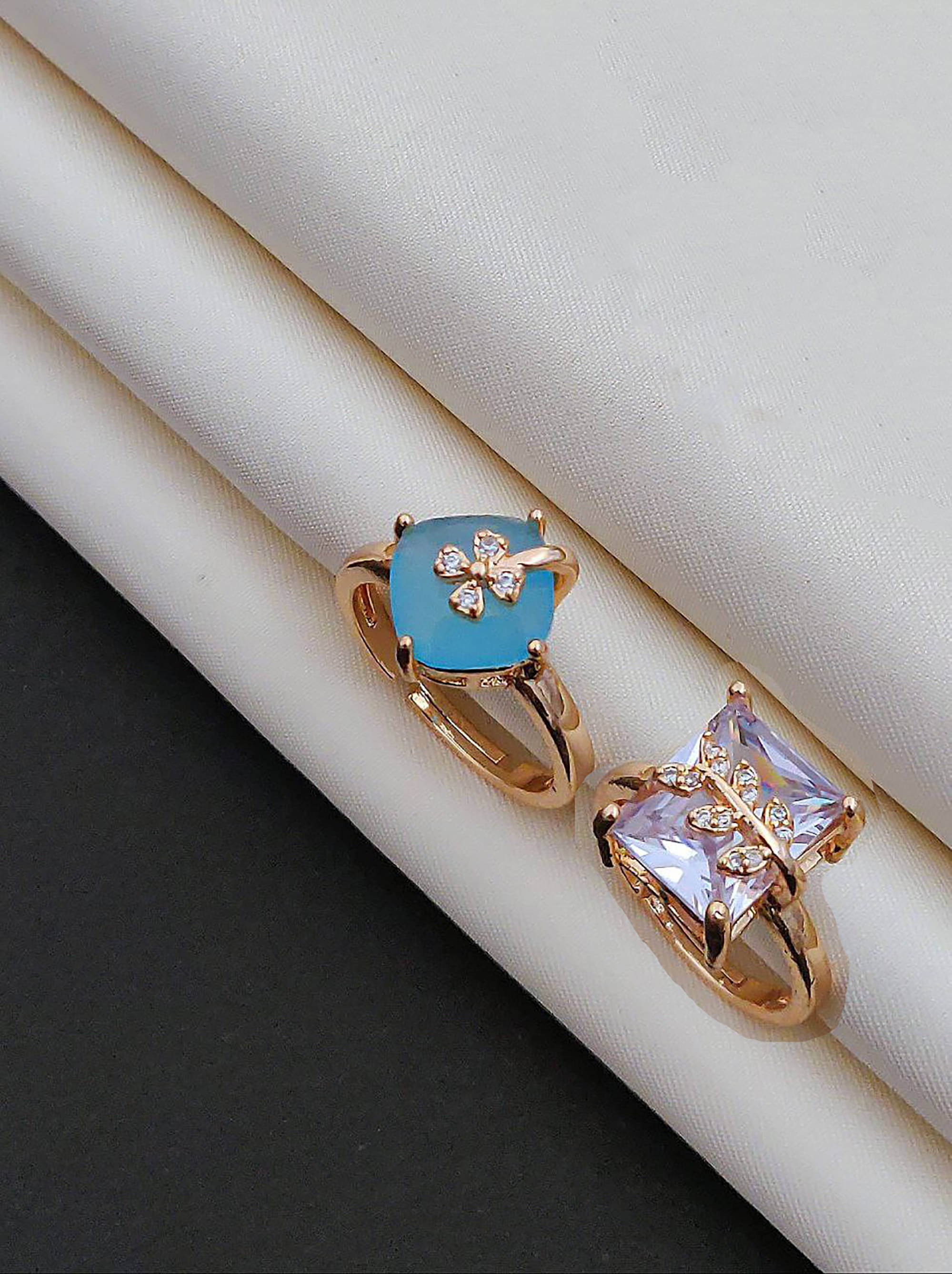SHANKHRAJ MA LL Multicolor Rings ( Pack of 2 )     			SHANKHRAJ MA LL Multicolor Rings ( Pack of 2 )