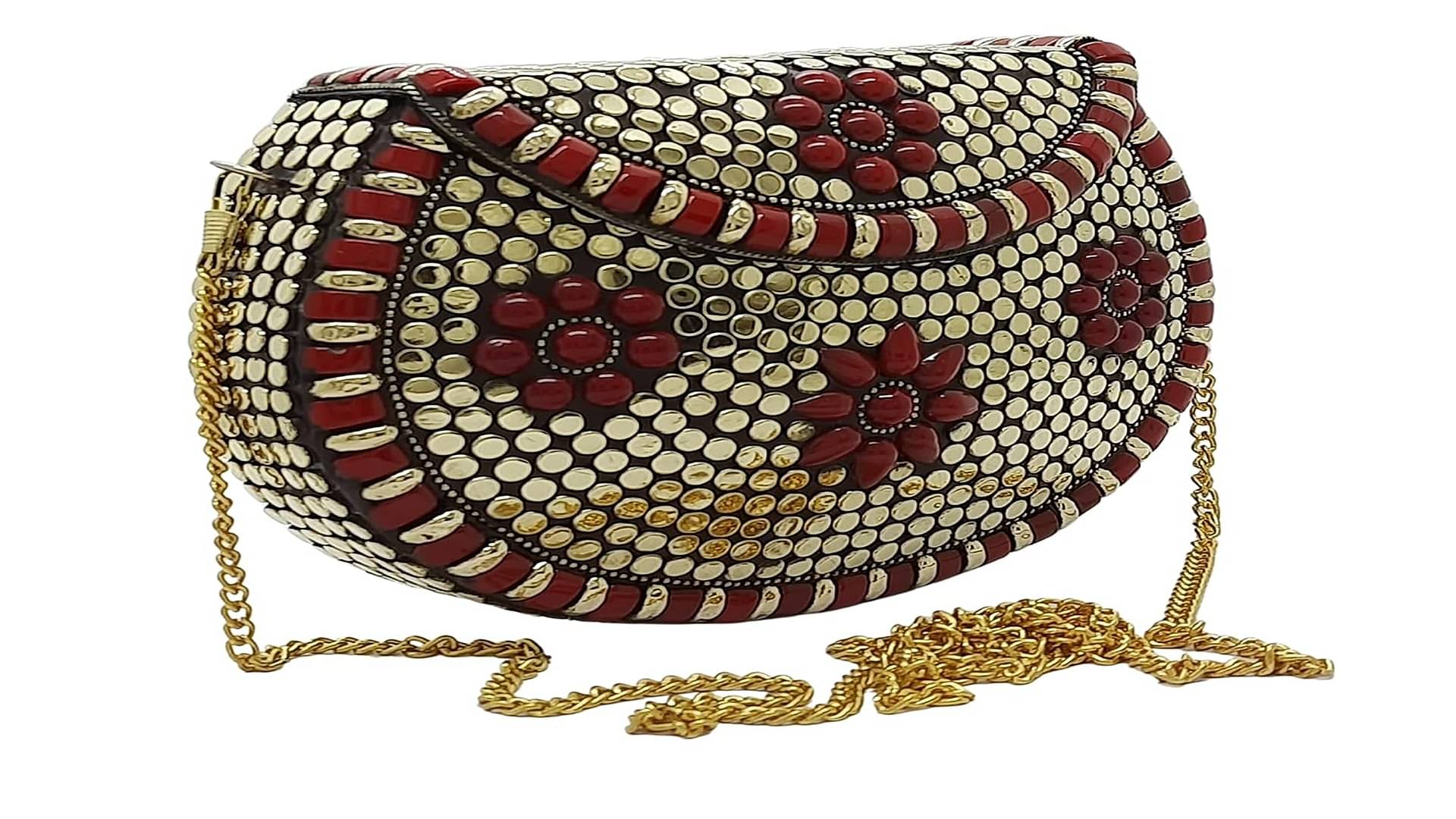     			Shakuntla Vintage Sling Bag Suede Set of 1 ( Multicolor )