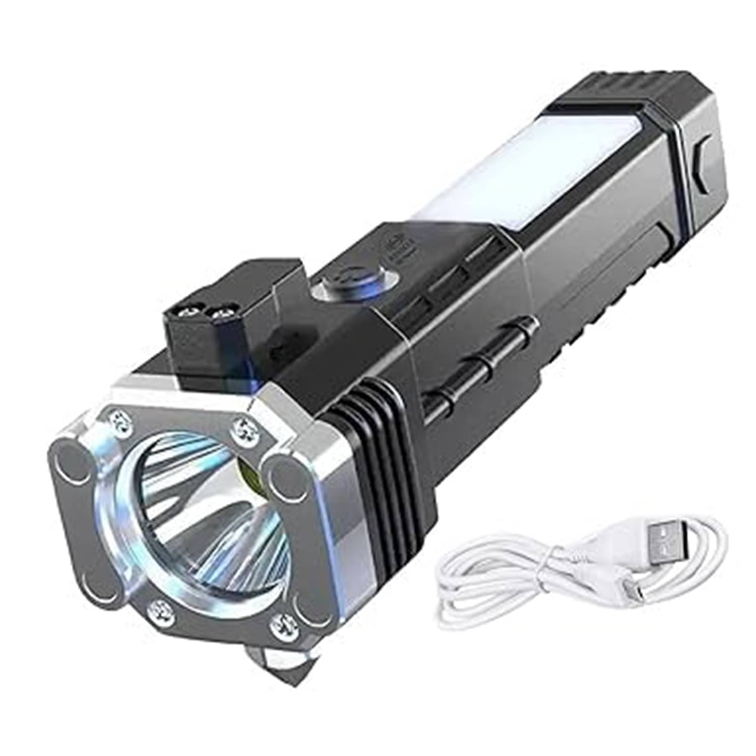 Shopeleven - 3W Rechargeable Flashlight Torch ( Pack of 1 ) Shopeleven - 3W Rechargeable Flashlight Torch ( Pack of 1 )