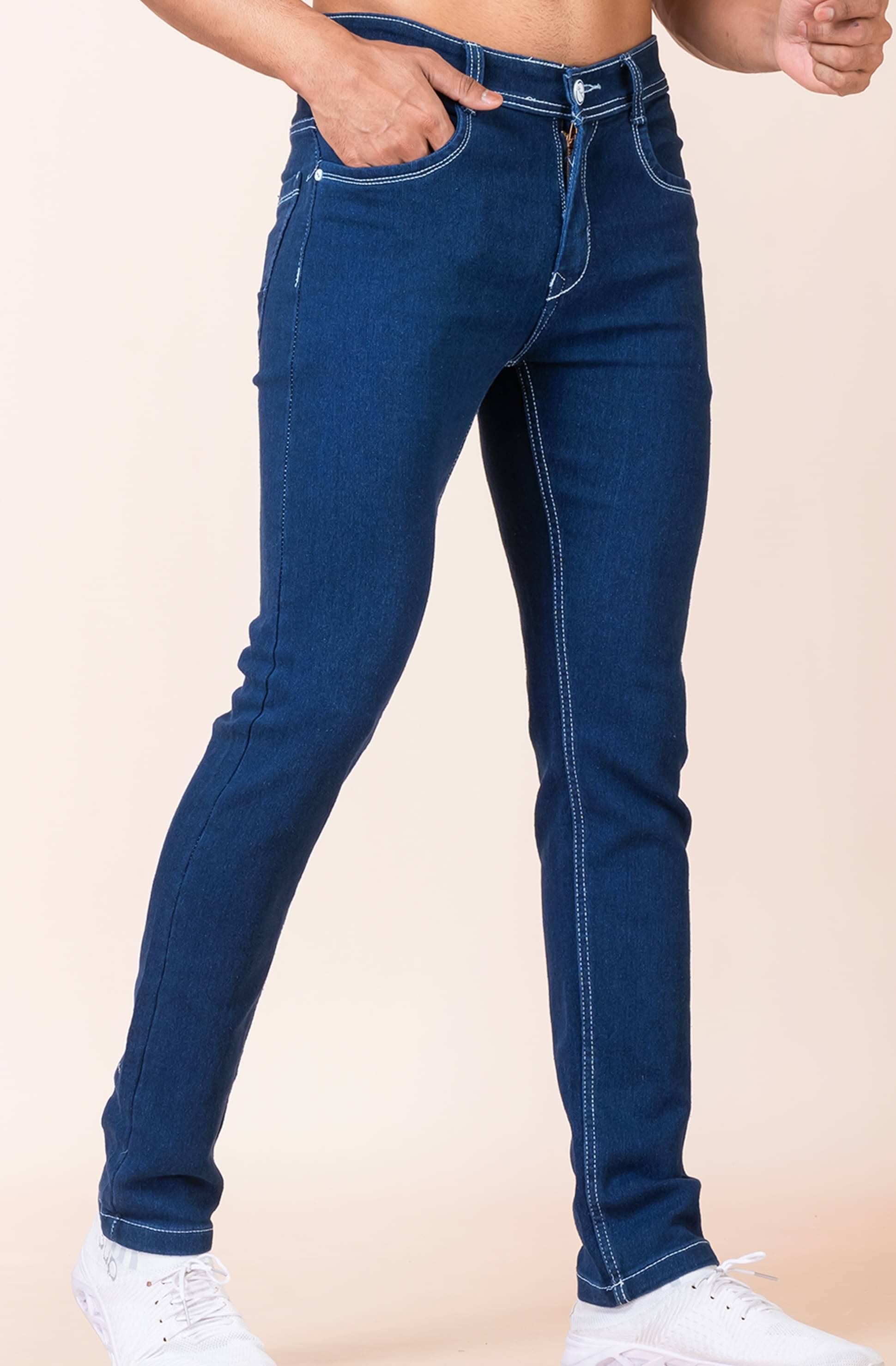 Sindon Regular Fit Basic Men's Jeans - Dark Blue ( Pack of 1 ) Sindon Regular Fit Basic Men's Jeans - Dark Blue ( Pack of 1 )