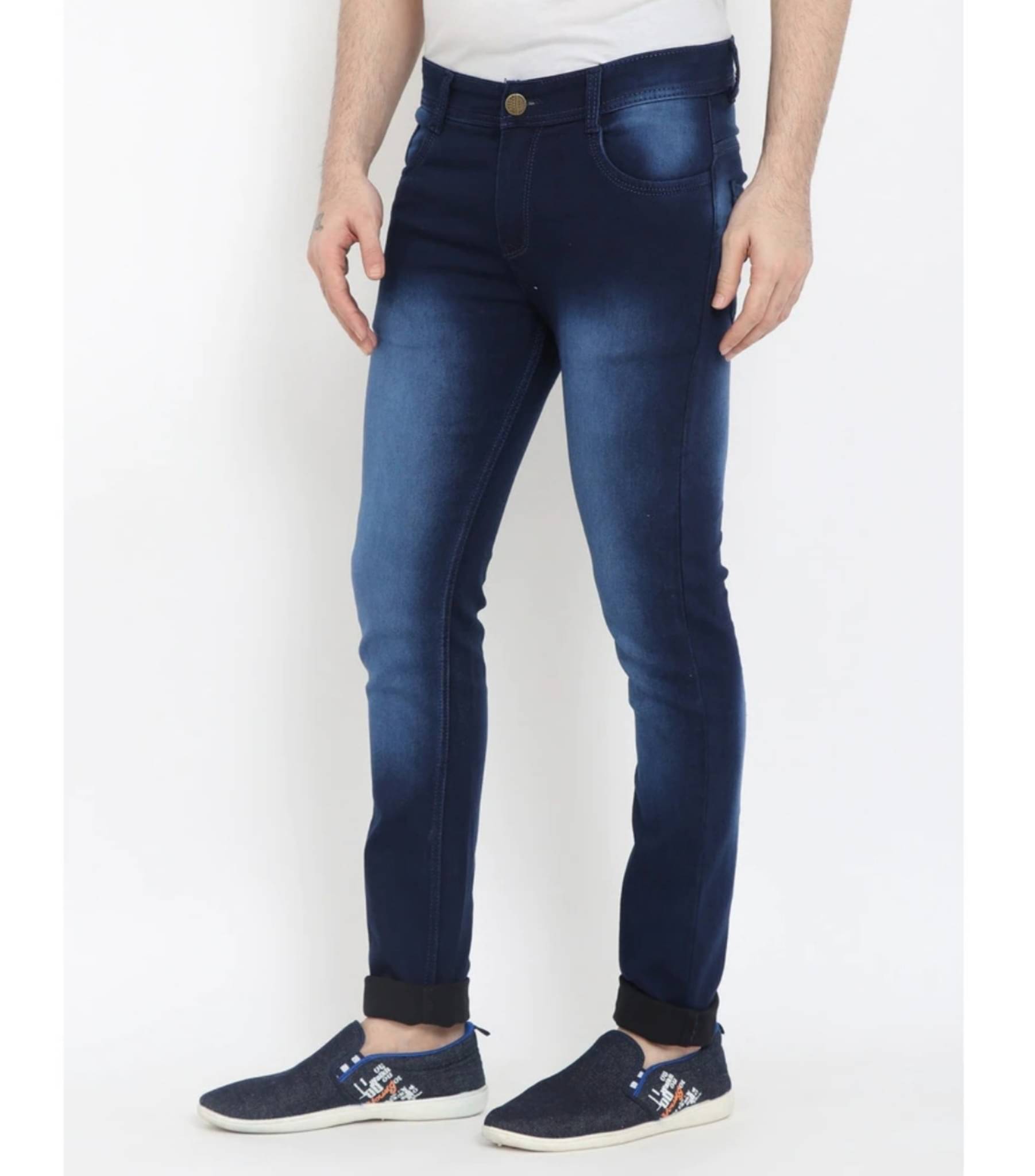     			Sindon Regular Fit Faded Men's Jeans - Navy Blue ( Pack of 1 )