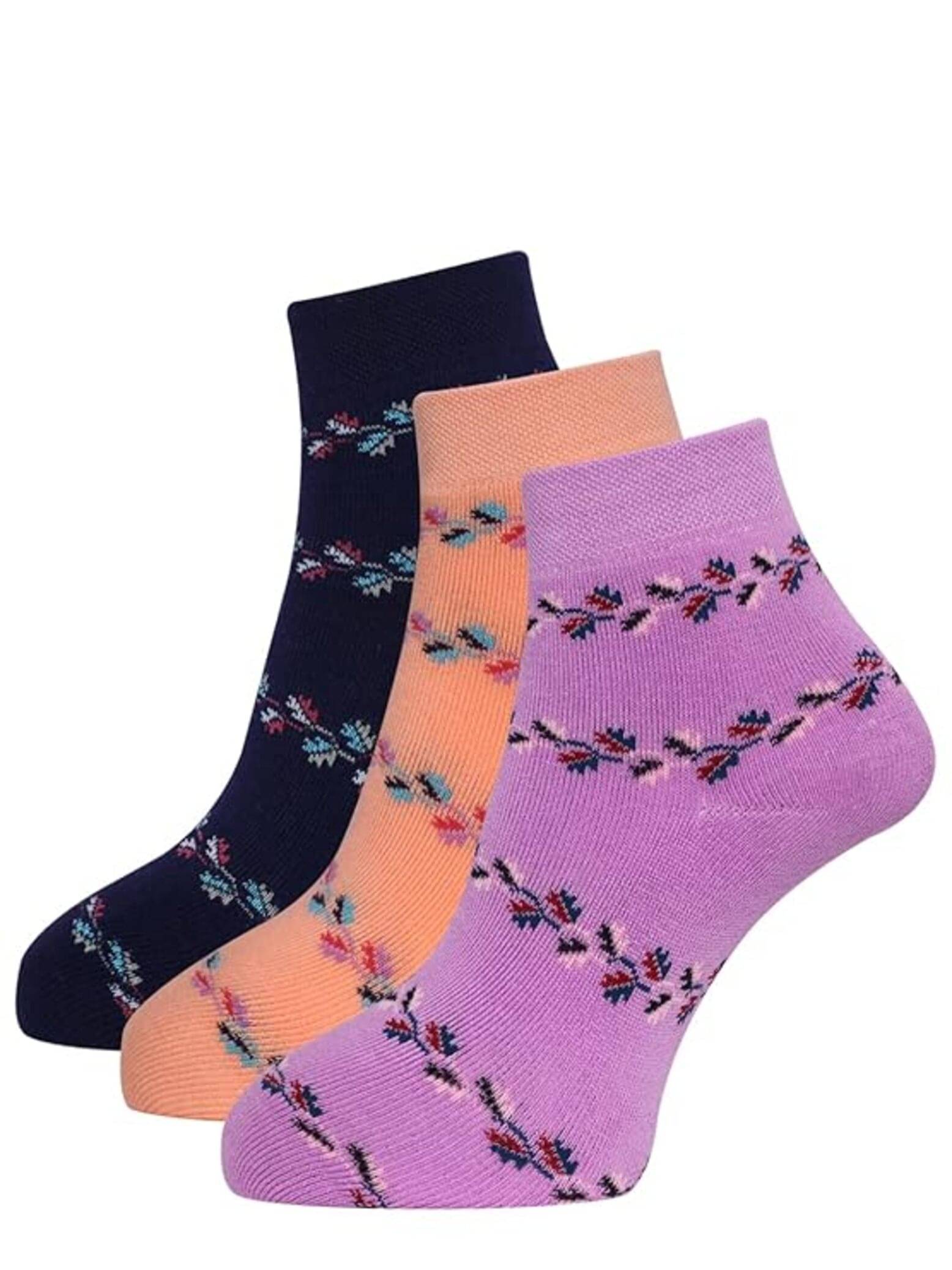 TOTAL HEALTH Pack of 3 Women's Woollen Thumb Socks ( Multicolor )     			TOTAL HEALTH Pack of 3 Women's Woollen Thumb Socks ( Multicolor )