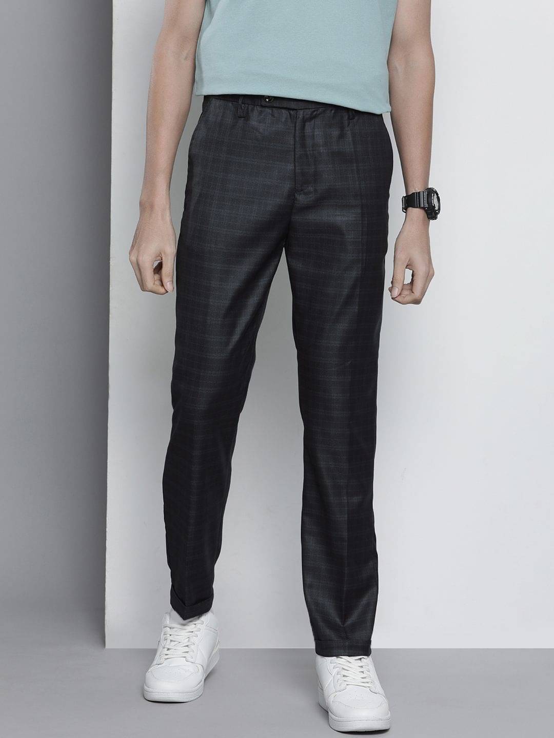     			The Indian Garage Co. Regular Flat Men's Chinos - Navy Blue ( Pack of 1 )