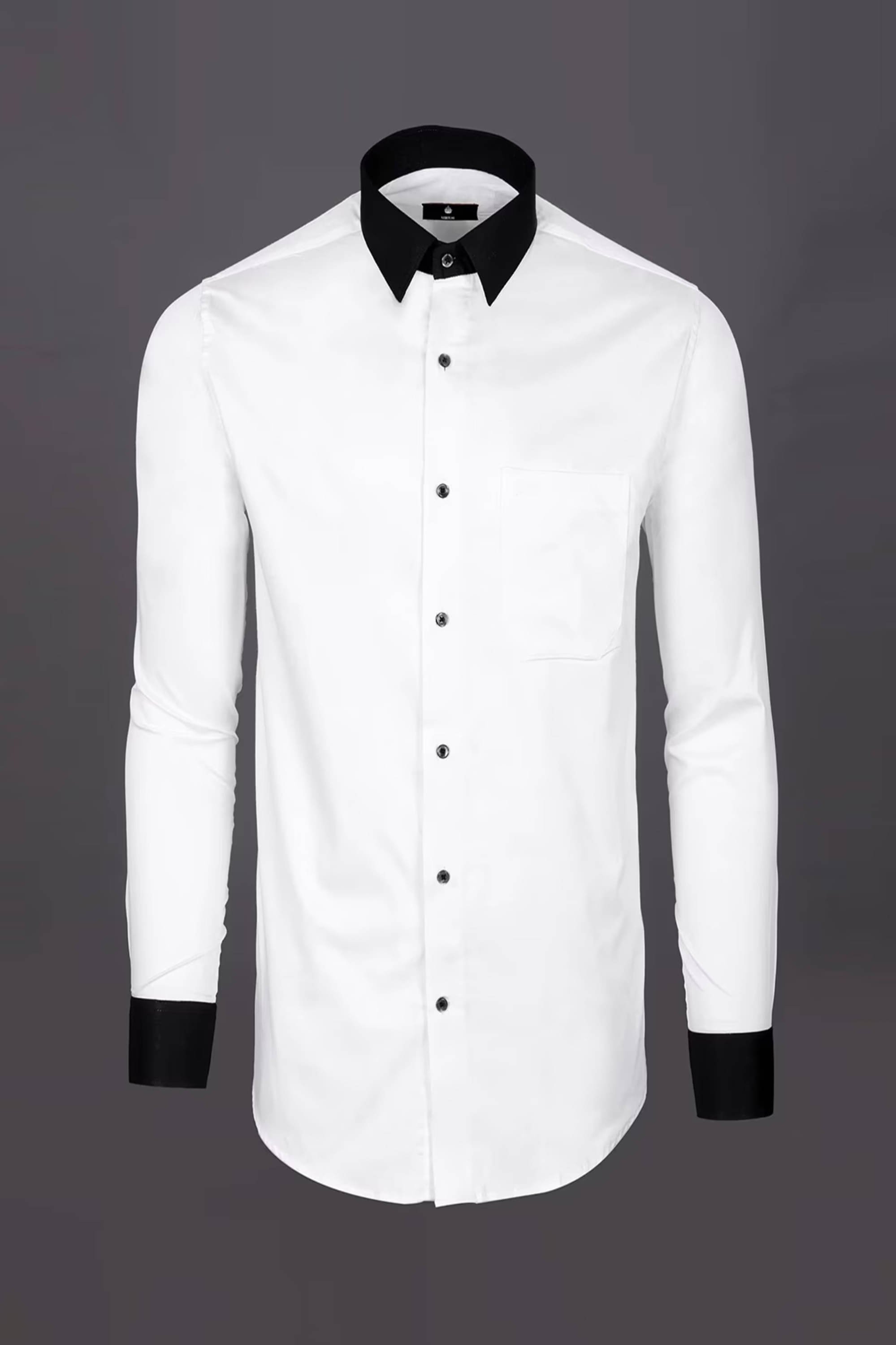     			VERTUSY Cotton Blend Regular Fit Solids Full Sleeves Men's Casual Shirt - White ( Pack of 1 )