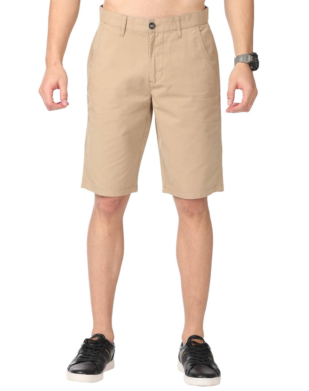 shorts Beige Cotton Men's Chino Shorts ( Pack of 1 ) - Shorts | Buy online on ZillyBuy