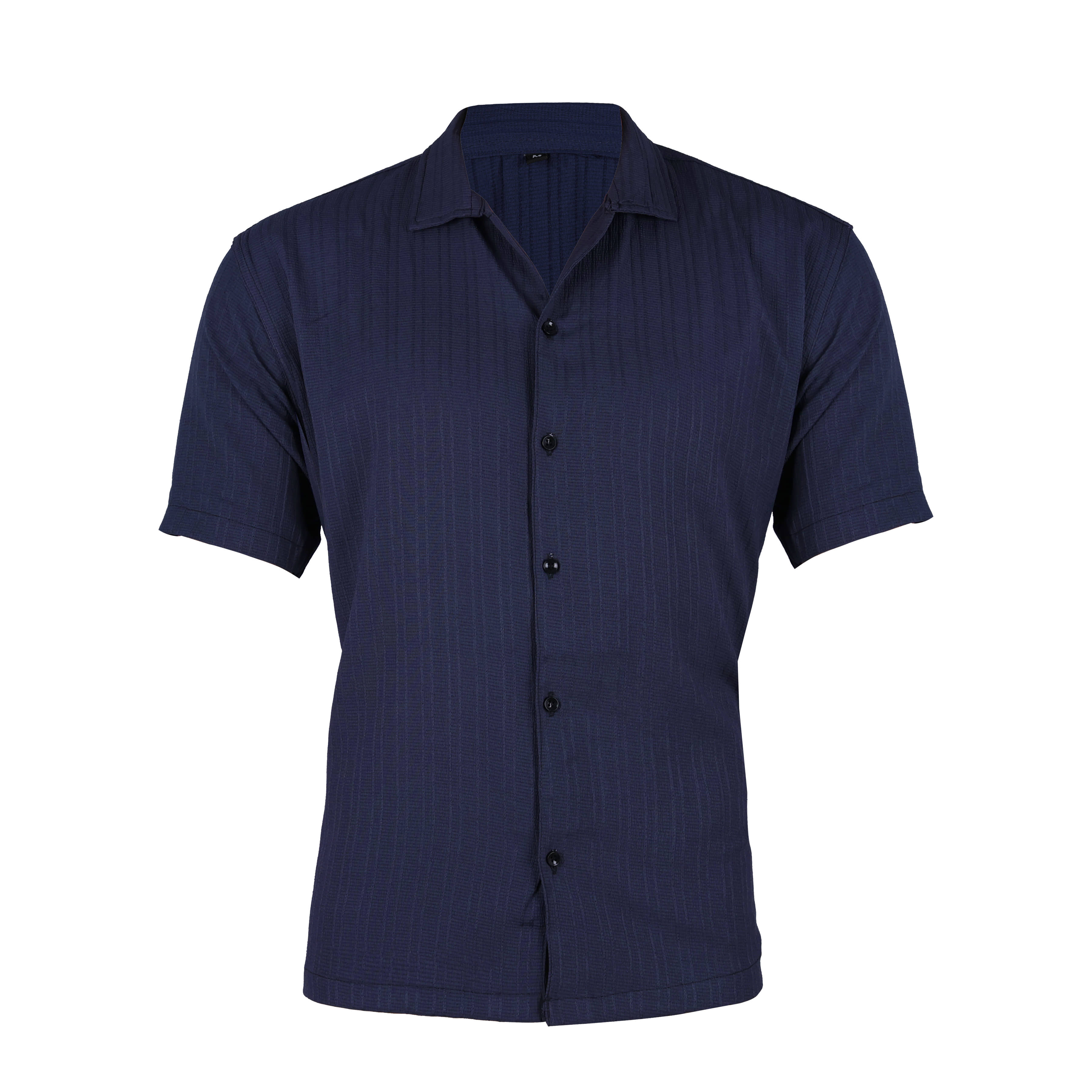 AAPSKA Poly Cotton Regular Fit Self Design Half Sleeves Men's Casual Shirt - Blue ( Pack of 1 )