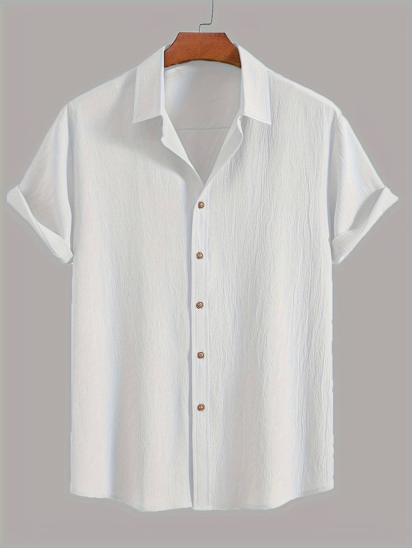 AAPSKA Poly Cotton Regular Fit Solids Half Sleeves Men's Casual Shirt - White ( Pack of 1 ) AAPSKA Poly Cotton Regular Fit Solids Half Sleeves Men's Casual Shirt - White ( Pack of 1 )
