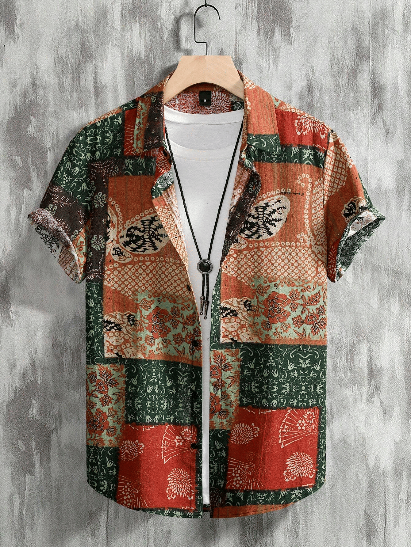 AAPSKA Poly Cotton Regular Fit Printed Half Sleeves Men's Casual Shirt - Green ( Pack of 1 )
