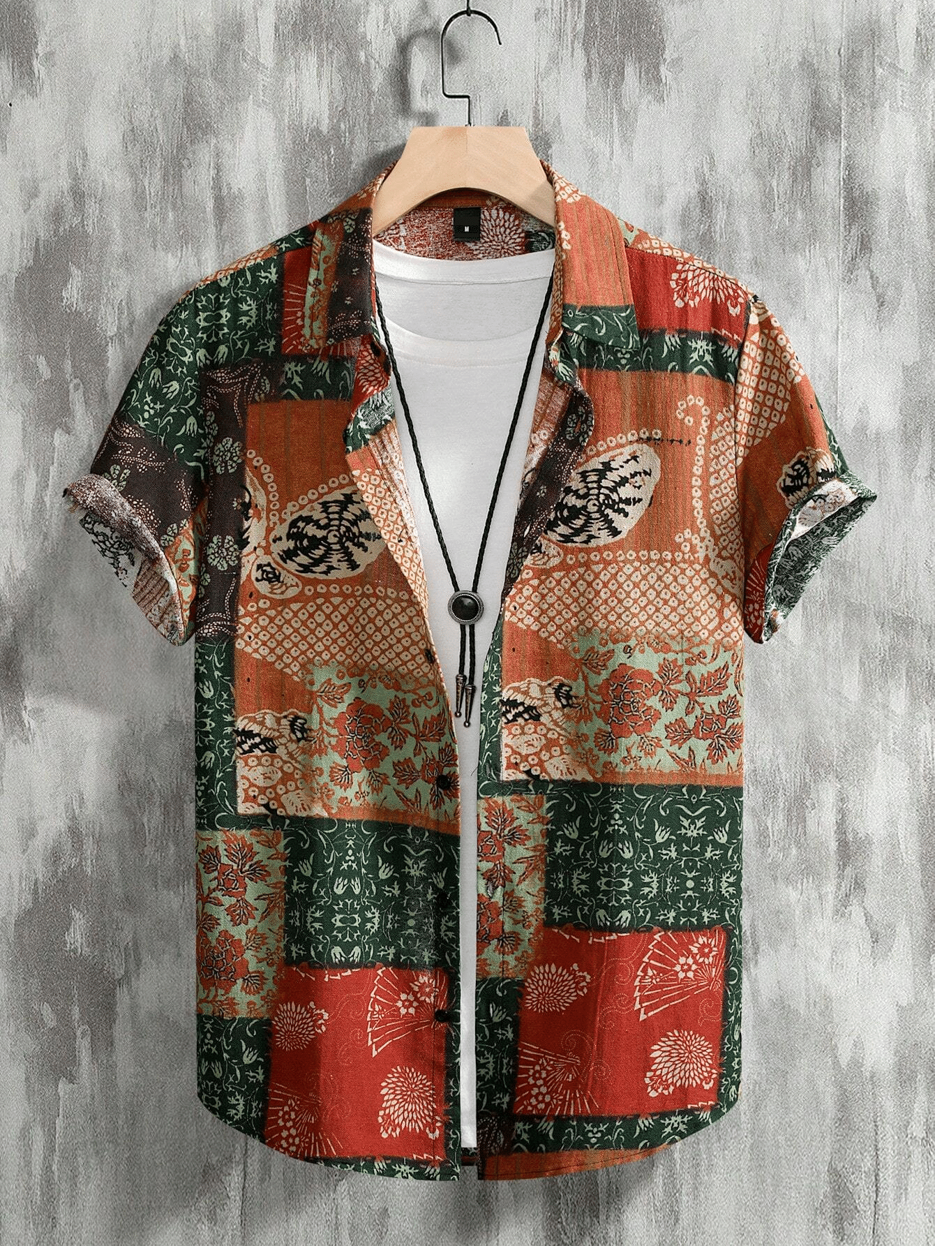     			AAPSKA Poly Cotton Regular Fit Printed Half Sleeves Men's Casual Shirt - Green ( Pack of 1 )