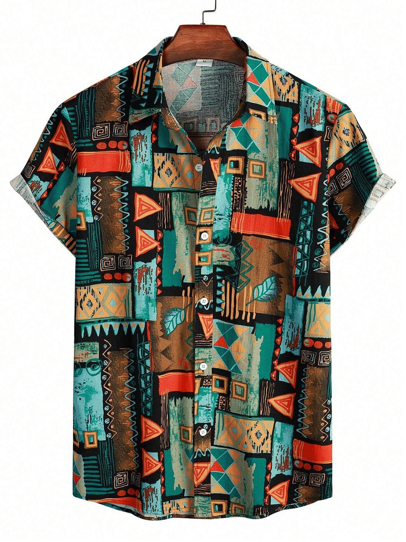 AAPSKA Poly Cotton Regular Fit Printed Half Sleeves Men's Casual Shirt - Multi ( Pack of 1 )