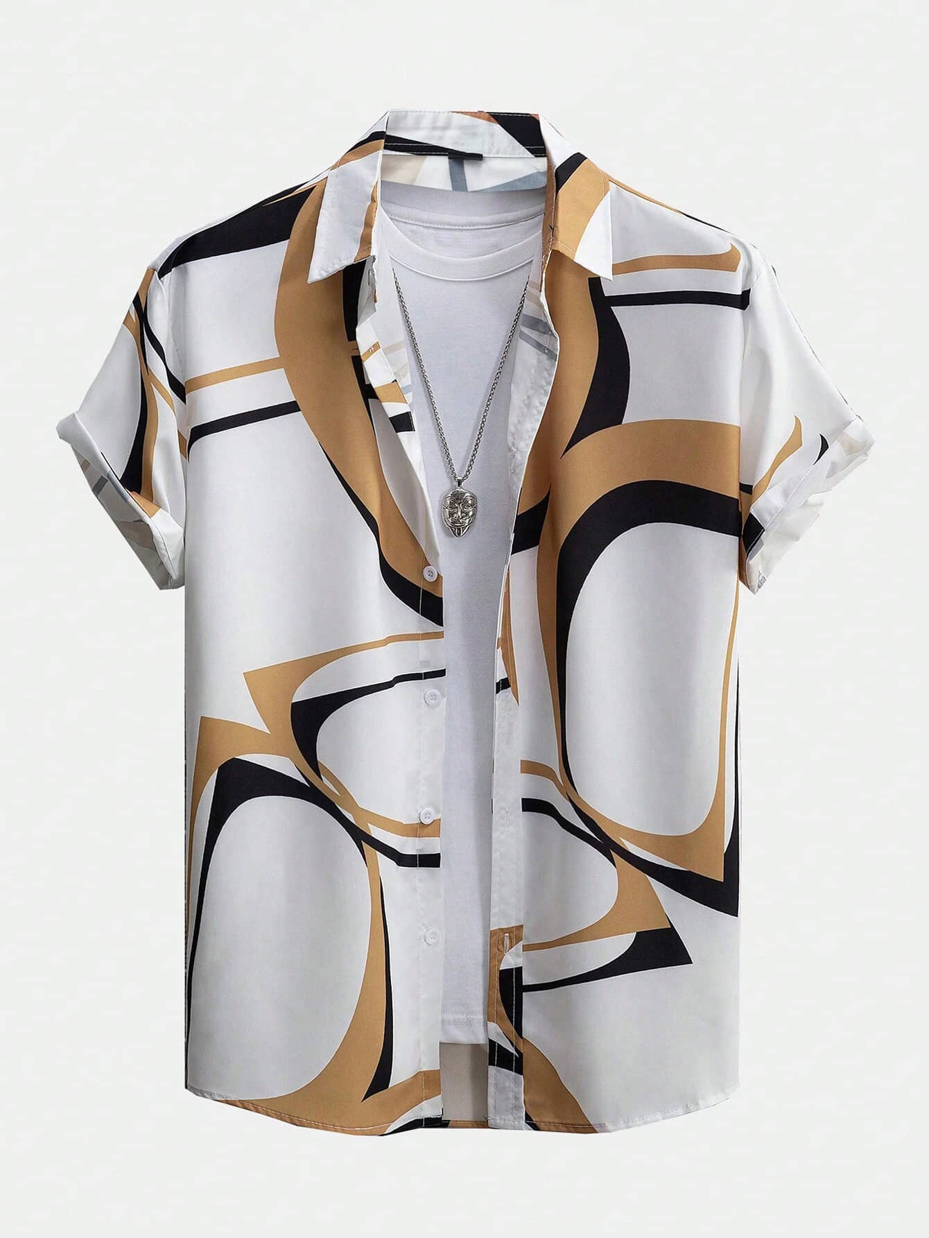 AAPSKA Poly Cotton Regular Fit Printed Half Sleeves Men's Casual Shirt - Multi ( Pack of 1 )
