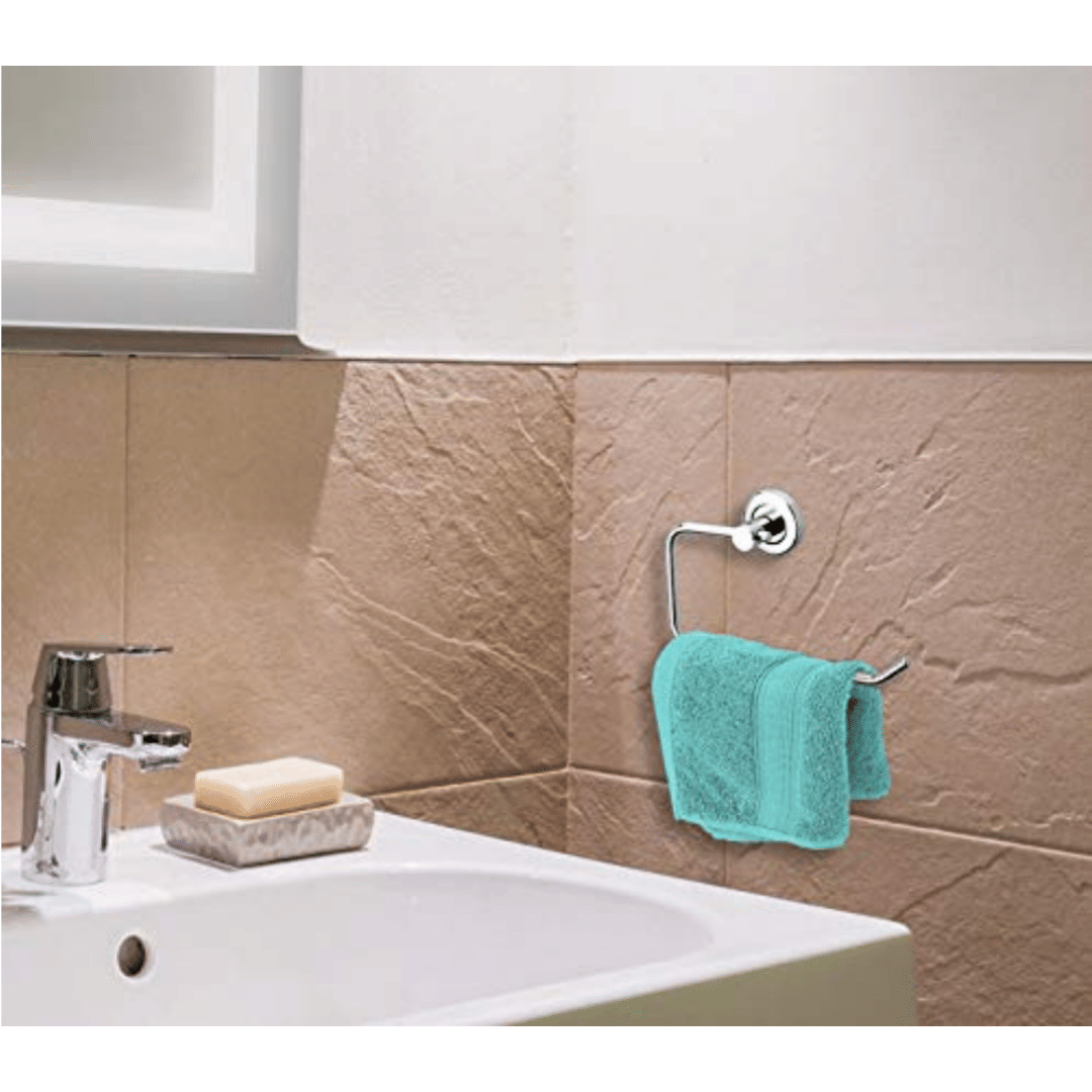     			BATHBLISS - Towel Hanger S.S Half Square 1pcs