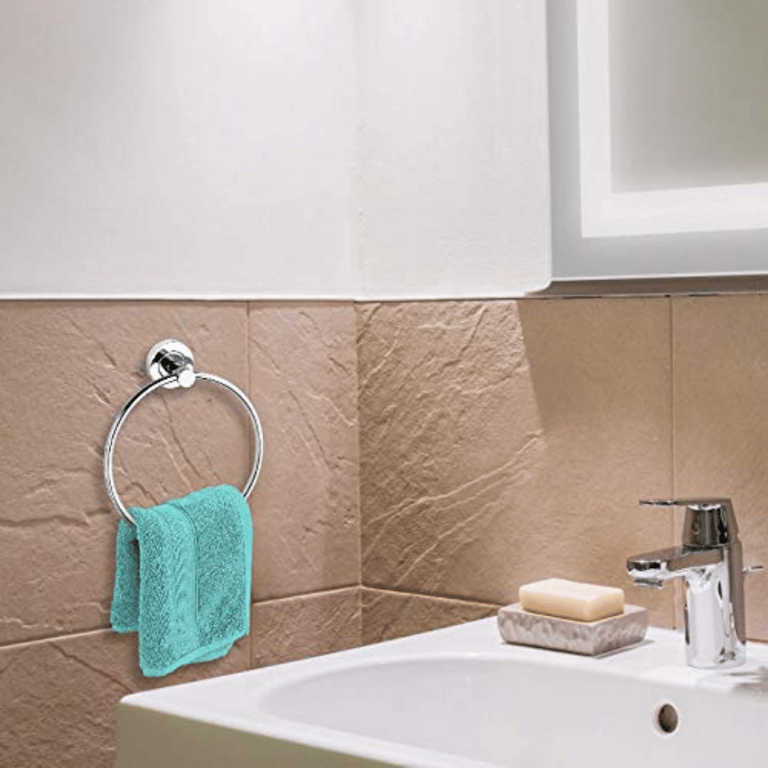     			BATHBLISS - Towel Hanger SS Flange Round 1set