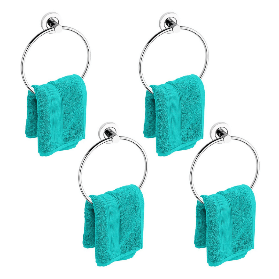 BATHBLISS - Towel Hanger SS Flange Round 4pcs BATHBLISS - Towel Hanger SS Flange Round 4pcs
