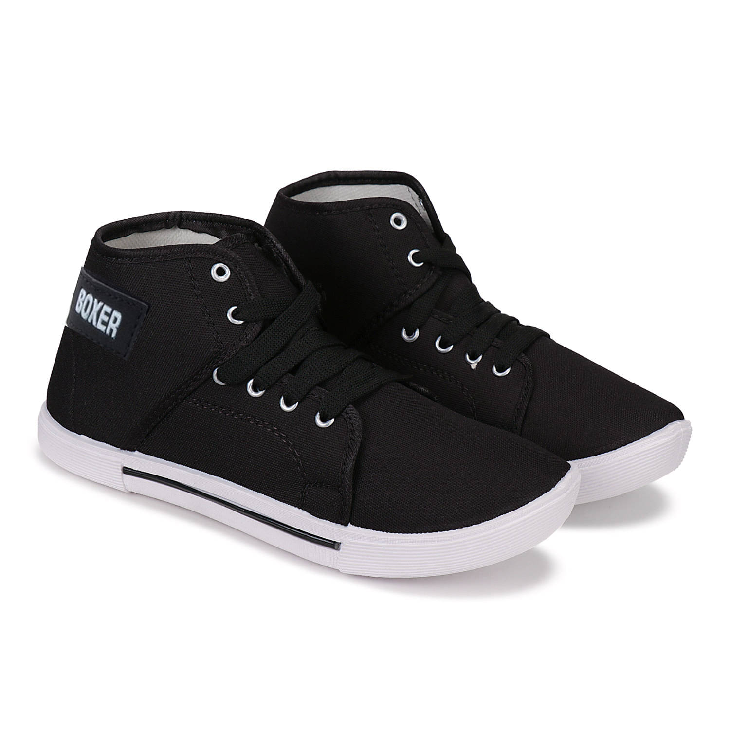     			Bersache - Black Boy's Running Shoes ( 1 Pair )