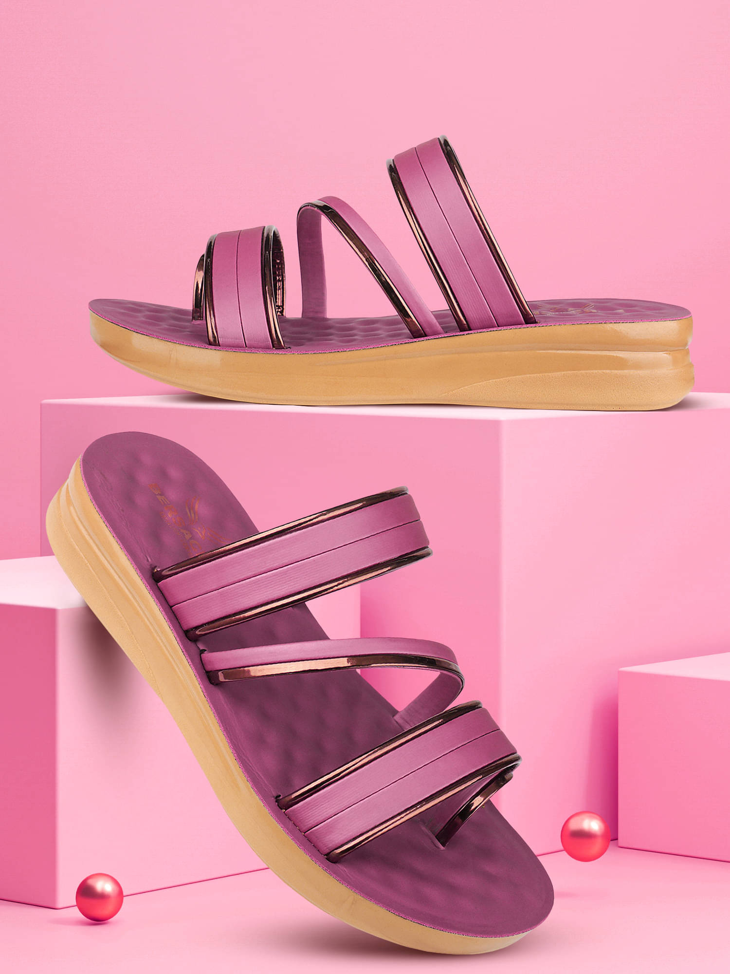     			Bersache PeachPuff Women's Flats