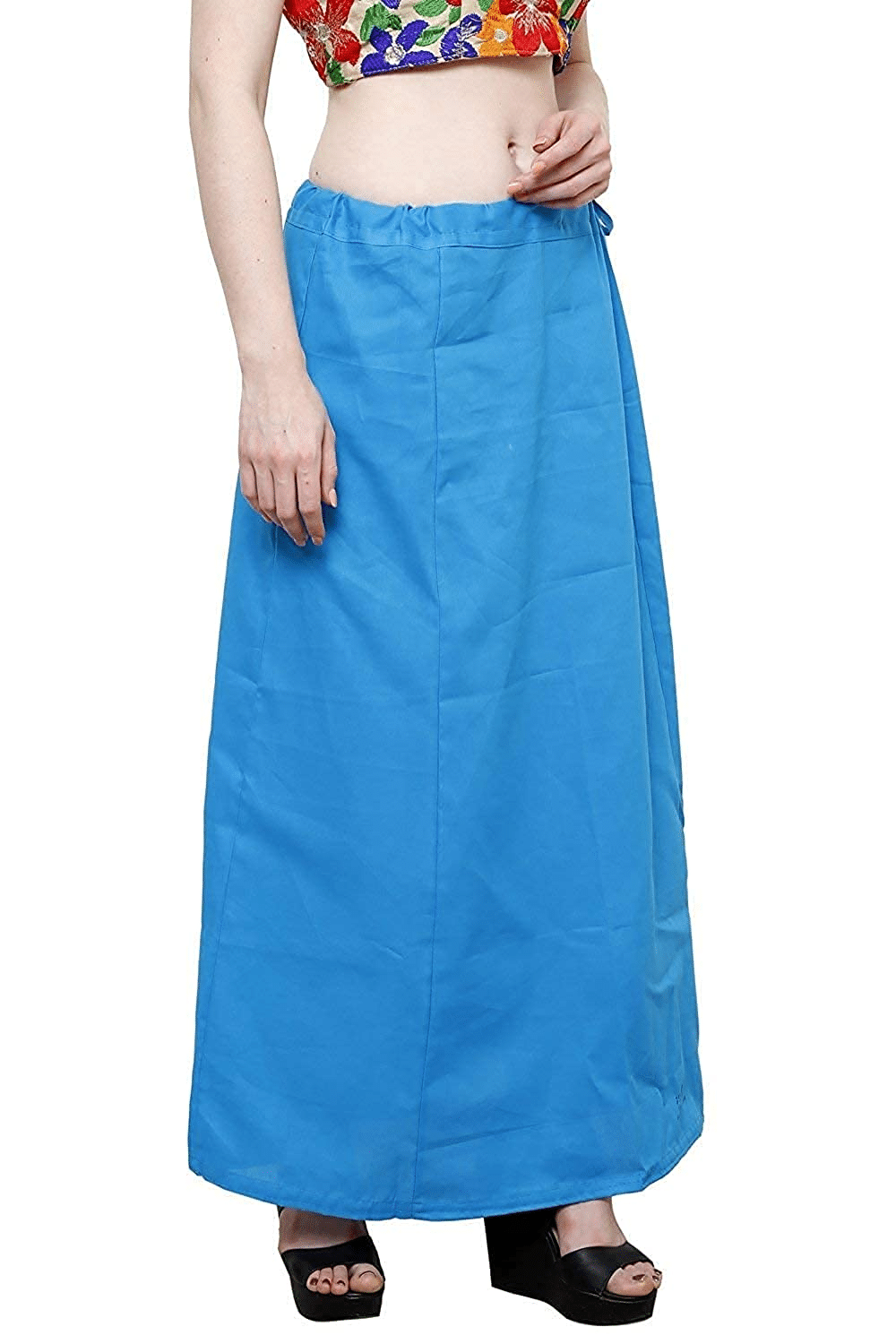 D1 DIFFERENT ONE Blue Cotton Petticoat - Single     			D1 DIFFERENT ONE Blue Cotton Petticoat - Single