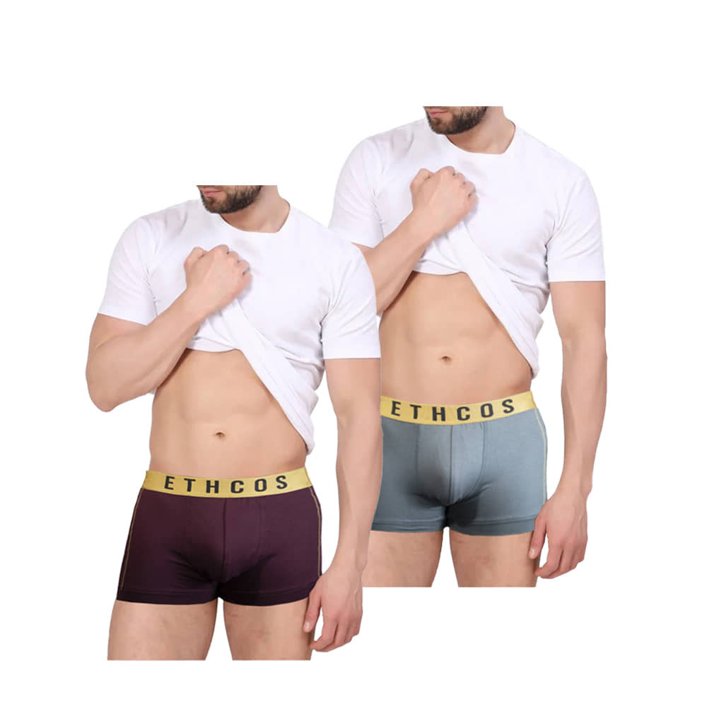 ETHCOS Pack of 2 Modal Trunks For Men's ( Multicolor )