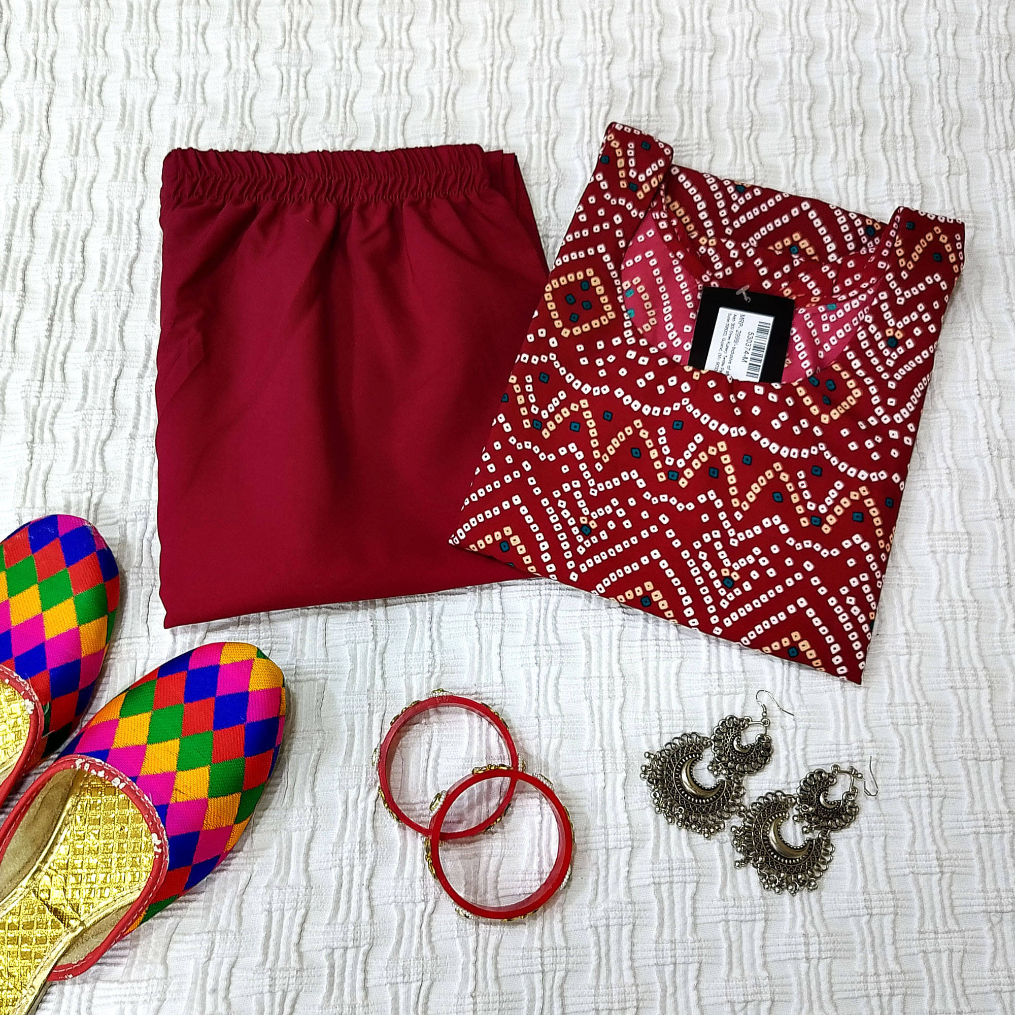 Ethnicbasket Crepe Printed Kurti With Pants Women's Stitched Salwar Suit - Maroon ( Pack of 1 ) Ethnicbasket Crepe Printed Kurti With Pants Women's Stitched Salwar Suit - Maroon ( Pack of 1 )
