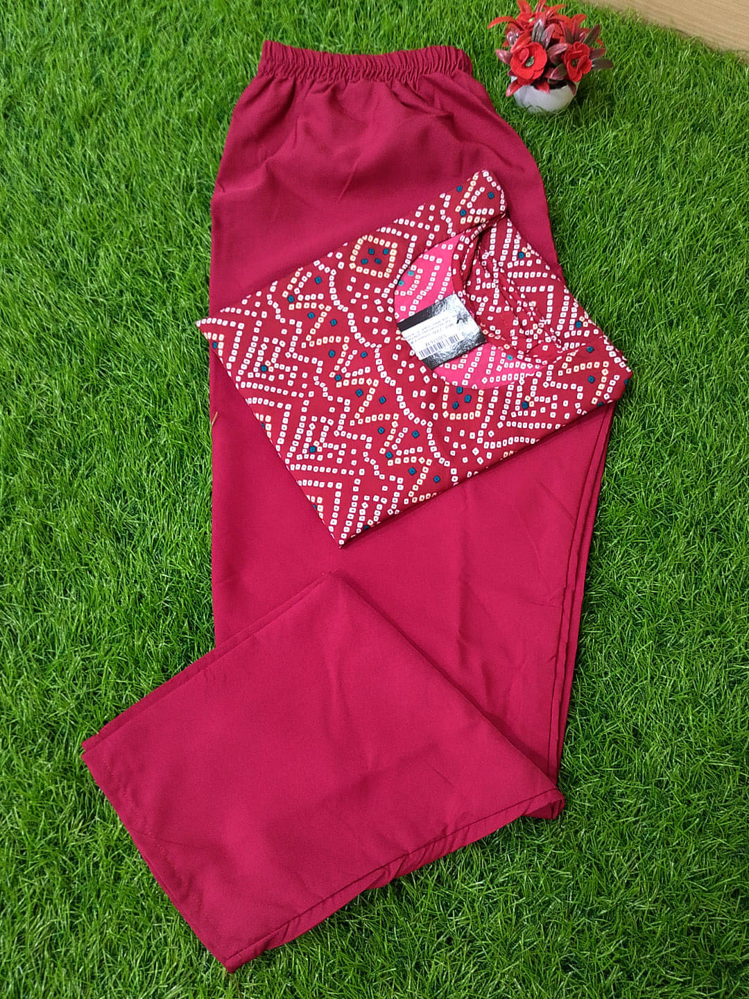 Ethnicbasket Crepe Printed Kurti With Pants Women's Stitched Salwar Suit - Maroon ( Pack of 1 ) Ethnicbasket Crepe Printed Kurti With Pants Women's Stitched Salwar Suit - Maroon ( Pack of 1 )