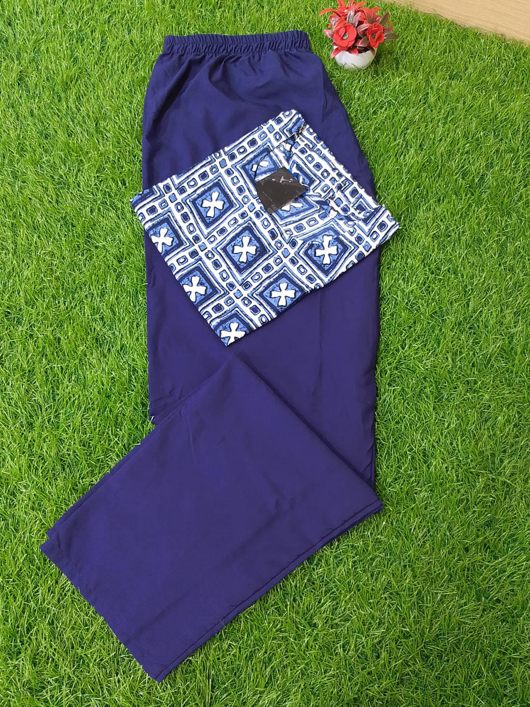 Ethnicbasket Crepe Printed Kurti With Pants Women's Stitched Salwar Suit - Navy Blue ( Pack of 1 ) Ethnicbasket Crepe Printed Kurti With Pants Women's Stitched Salwar Suit - Navy Blue ( Pack of 1 )