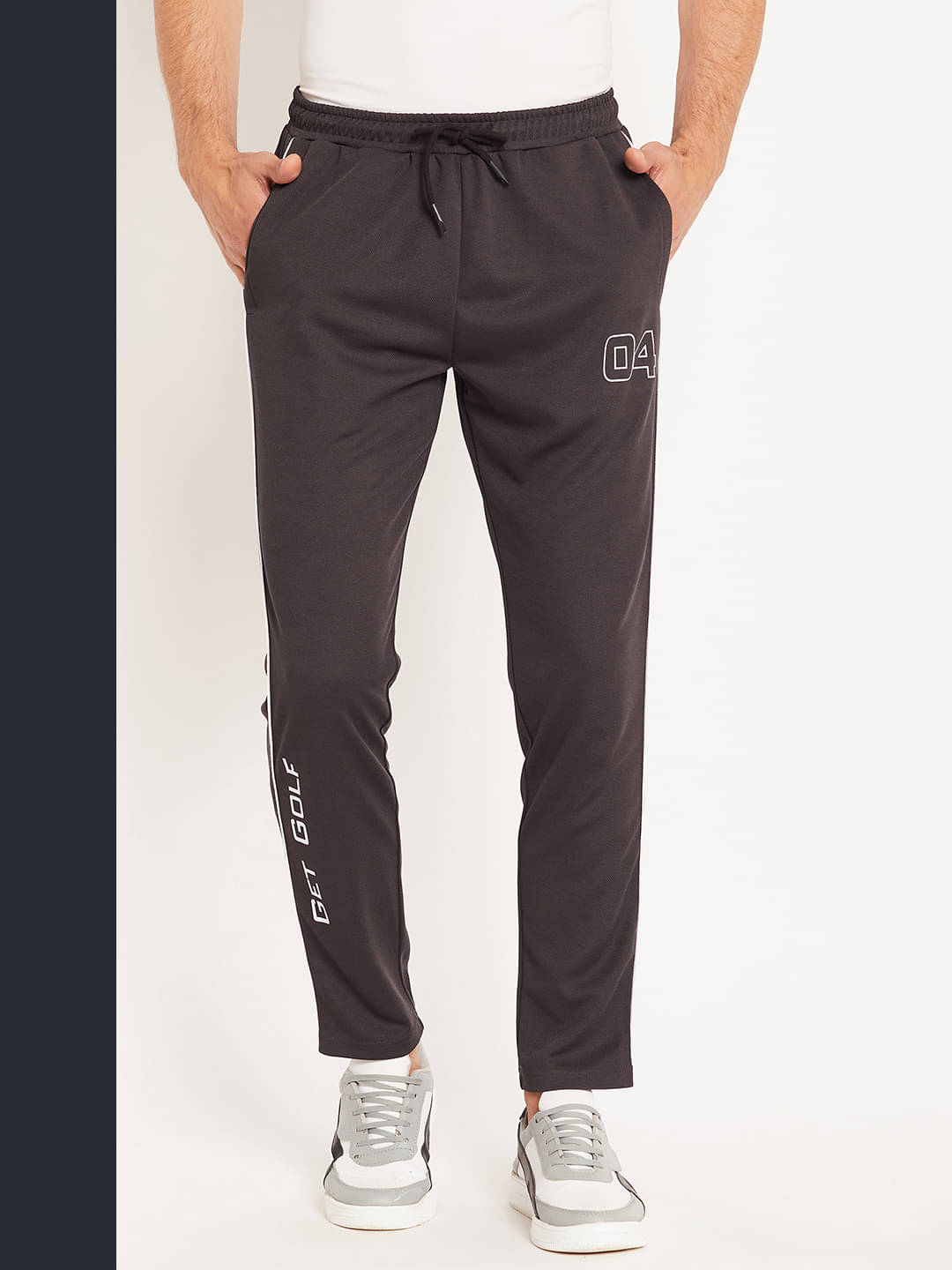     			GET GOLF Black Cotton Blend Men's Trackpants ( Pack of 1 )