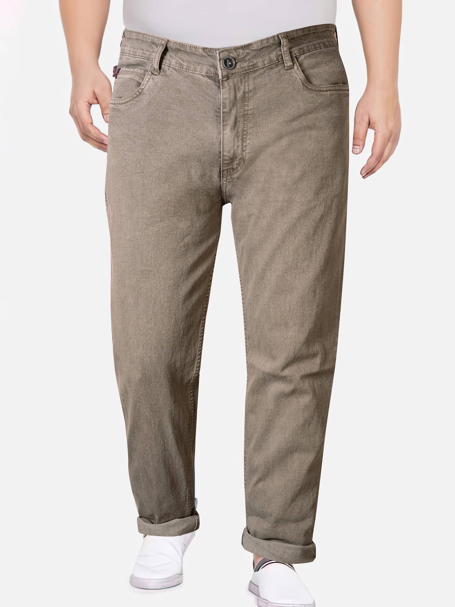 JB JUST BLACK Regular Fit Basic Men's Jeans - Brown ( Pack of 1 ) JB JUST BLACK Regular Fit Basic Men's Jeans - Brown ( Pack of 1 )
