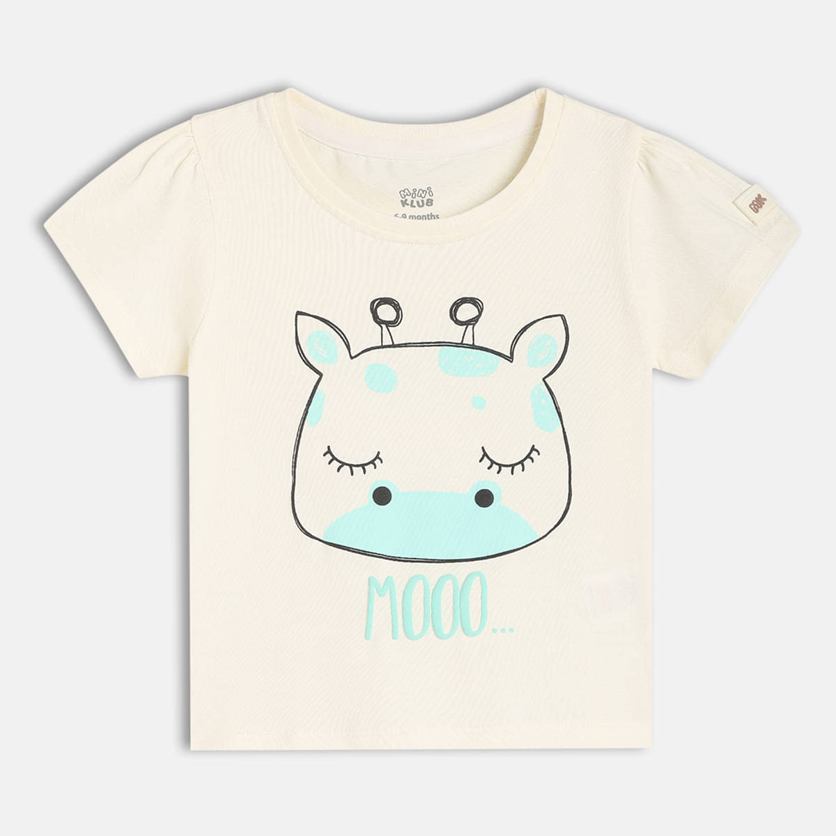    			MINI KLUB Pack of 1 Baby Girls Cotton Top ( White )
