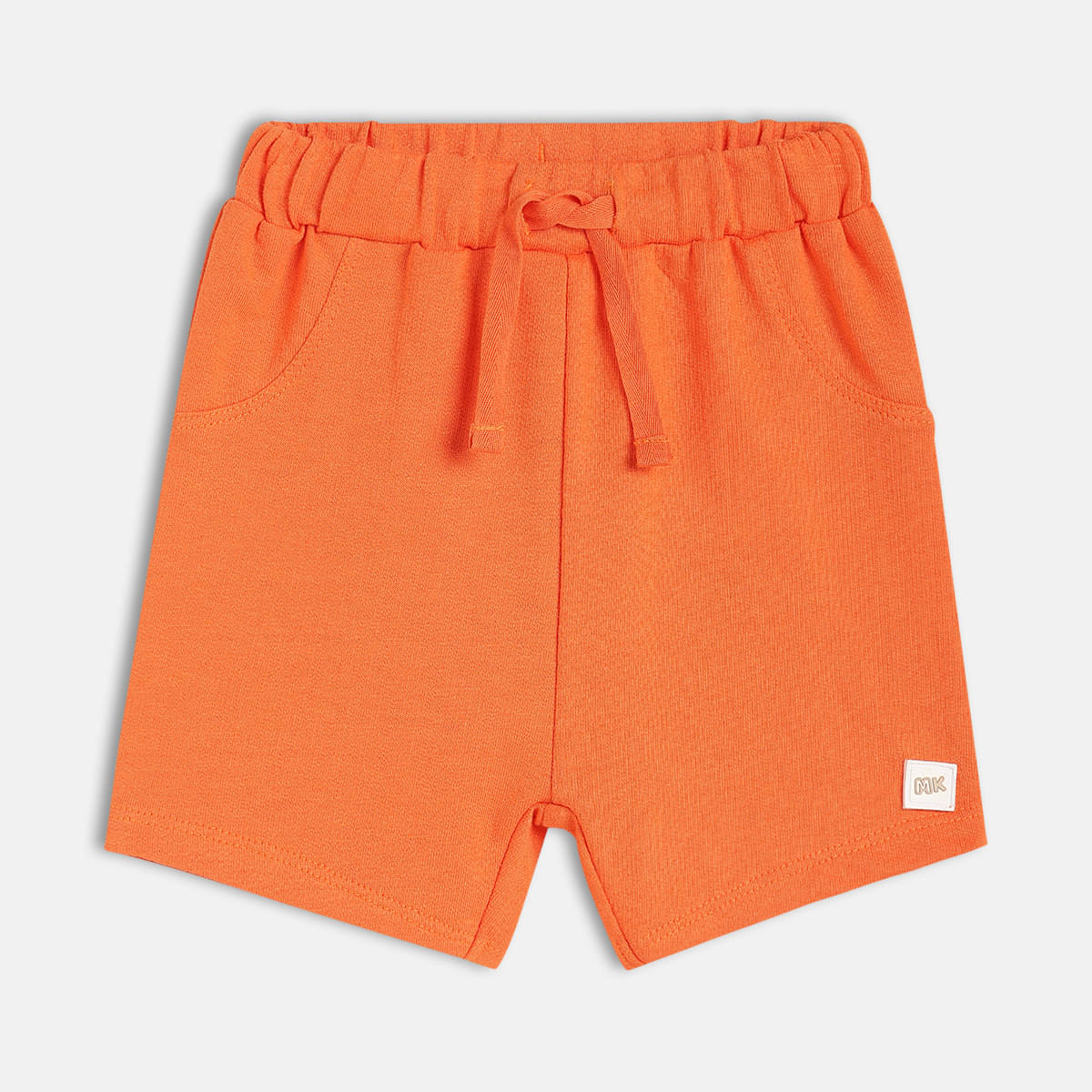     			MINI KLUB Pack of 1 Cotton Shorts For Baby Boys ( Orange )