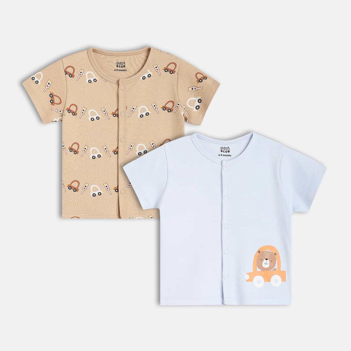     			MINI KLUB Pack of 2 Baby Boys Cotton Vest ( Multi )