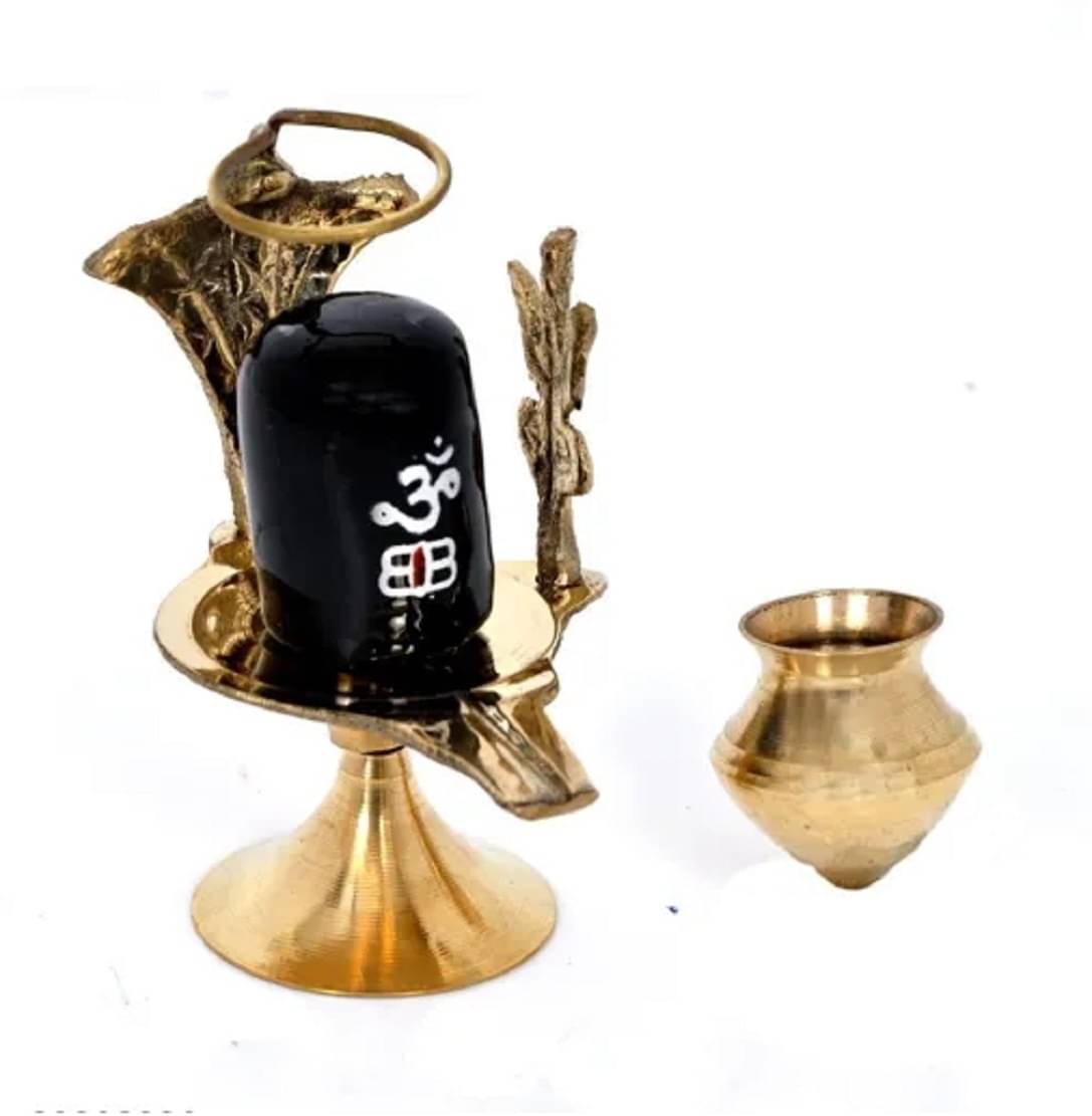     			Shri Astha Vinayak Brass Shivling Idol ( 8 cm )