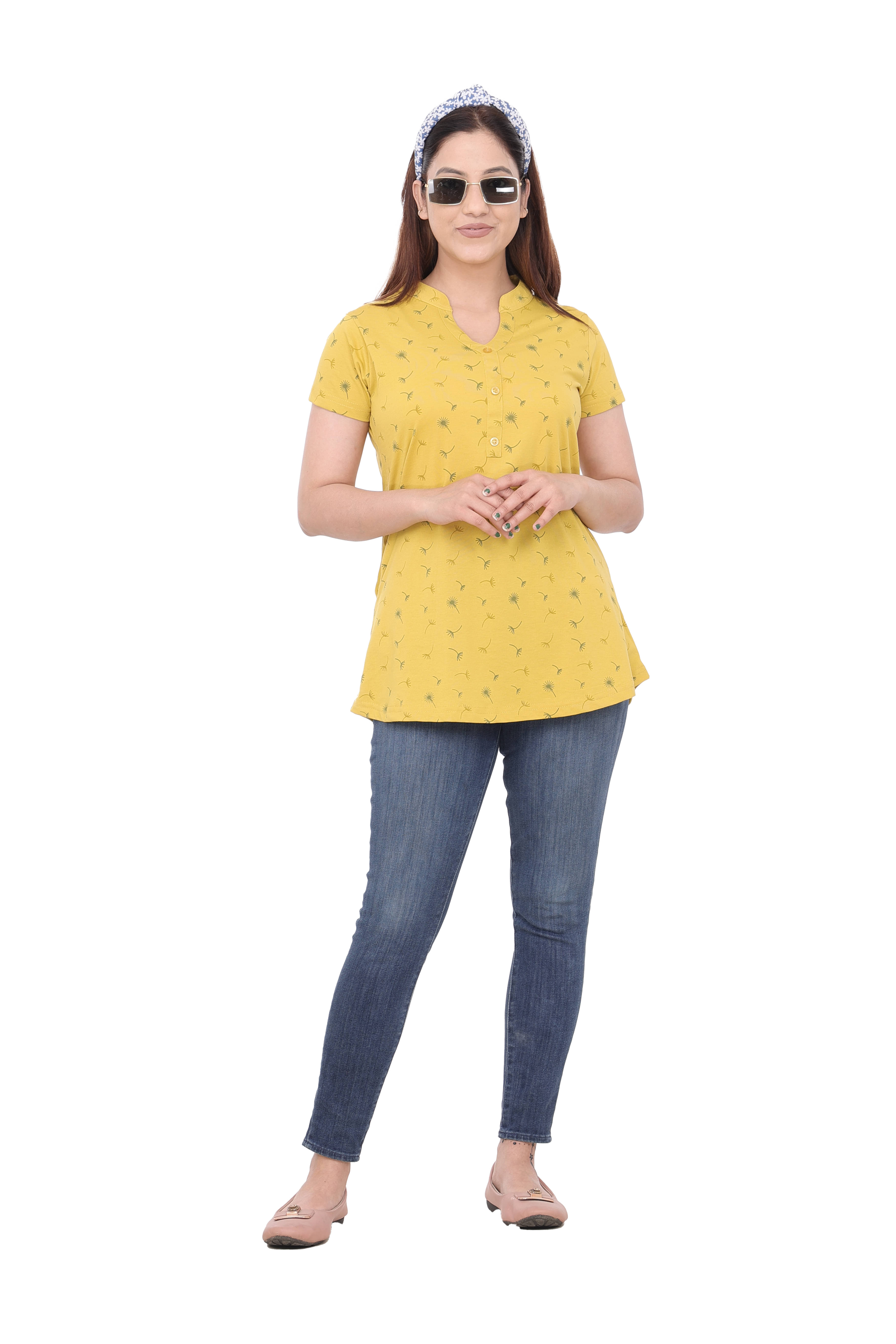     			Cotton Blend Short Kurti For Women (Pack of 1)
