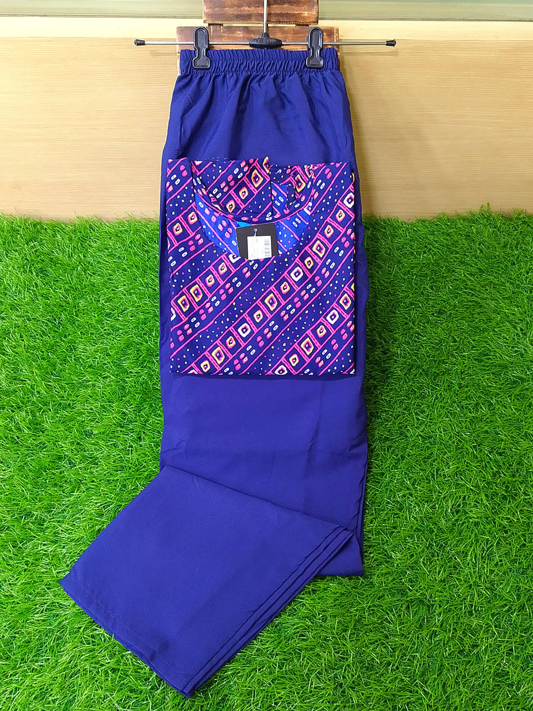     			1 Stop Fashion Pack of 1 Crepe Printed Straight Women's Kurti - ( Blue )
