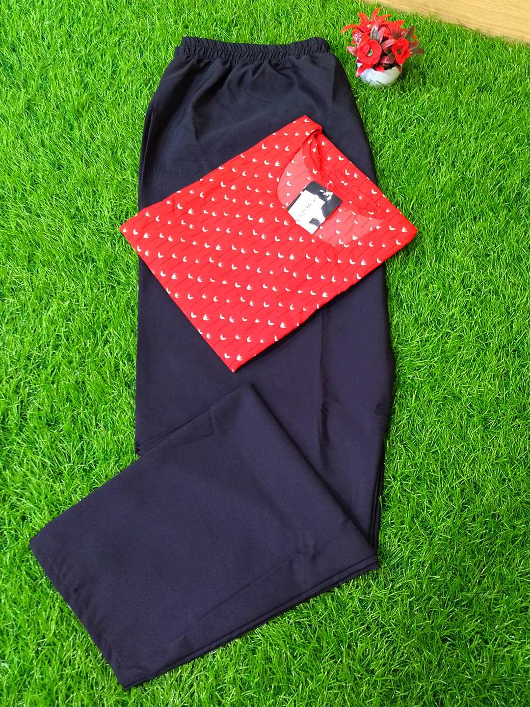 1 Stop Fashion Pack of 1 Crepe Printed Straight Women's Kurti - ( Red ) 1 Stop Fashion Pack of 1 Crepe Printed Straight Women's Kurti - ( Red )