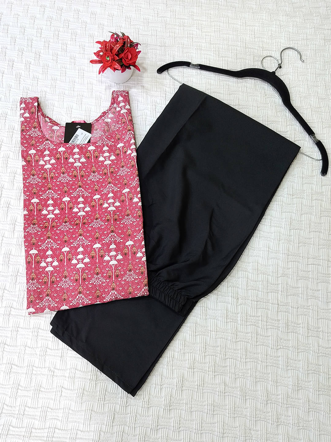 1 Stop Fashion Pack of 1 Crepe Printed Straight Women's Kurti - ( Peach )     			1 Stop Fashion Pack of 1 Crepe Printed Straight Women's Kurti - ( Peach )