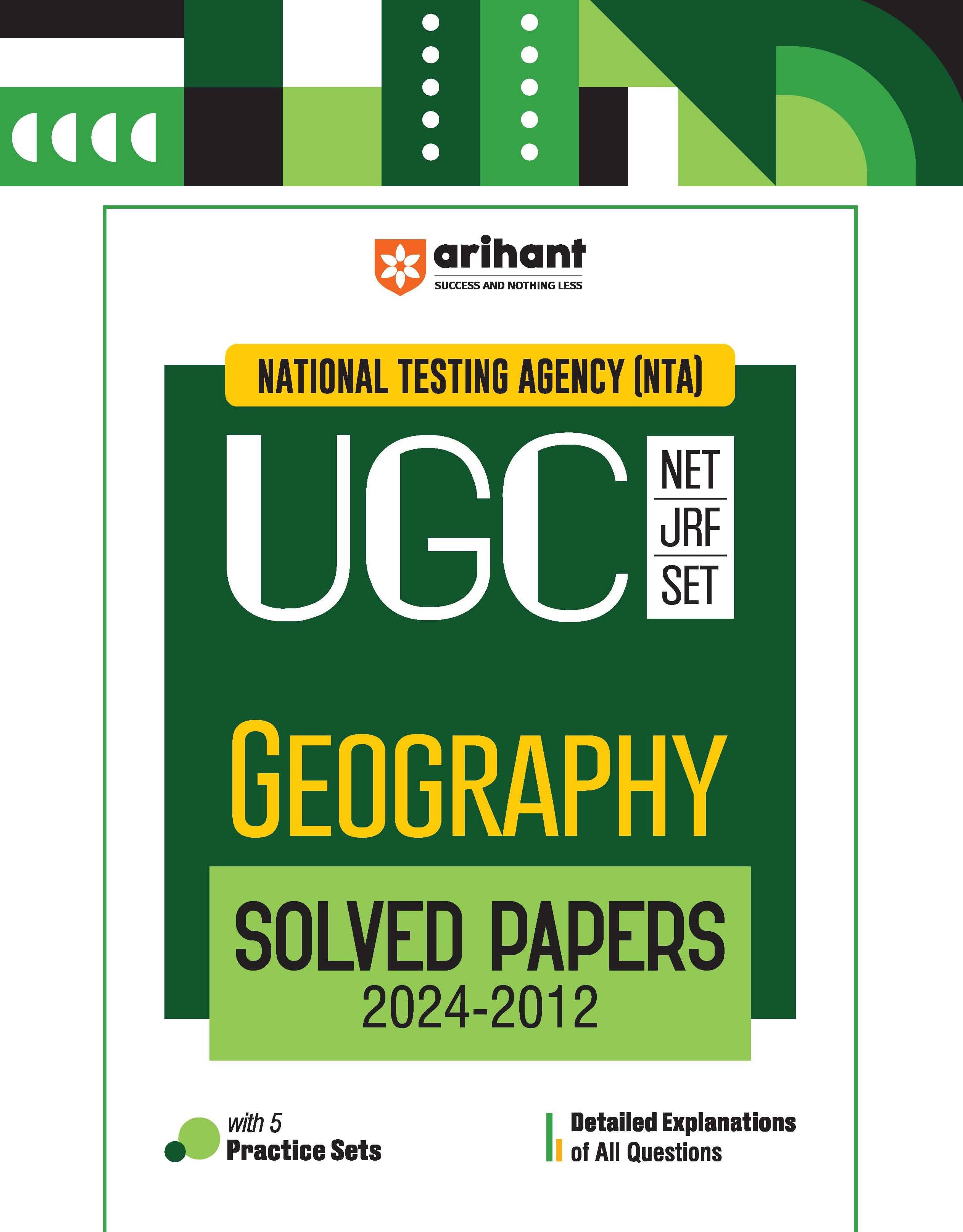 Arihant NTA UGC NET /JRF/SET 2025 - Geography Solved Papers (2024-2012) Arihant NTA UGC NET /JRF/SET 2025 - Geography Solved Papers (2024-2012)