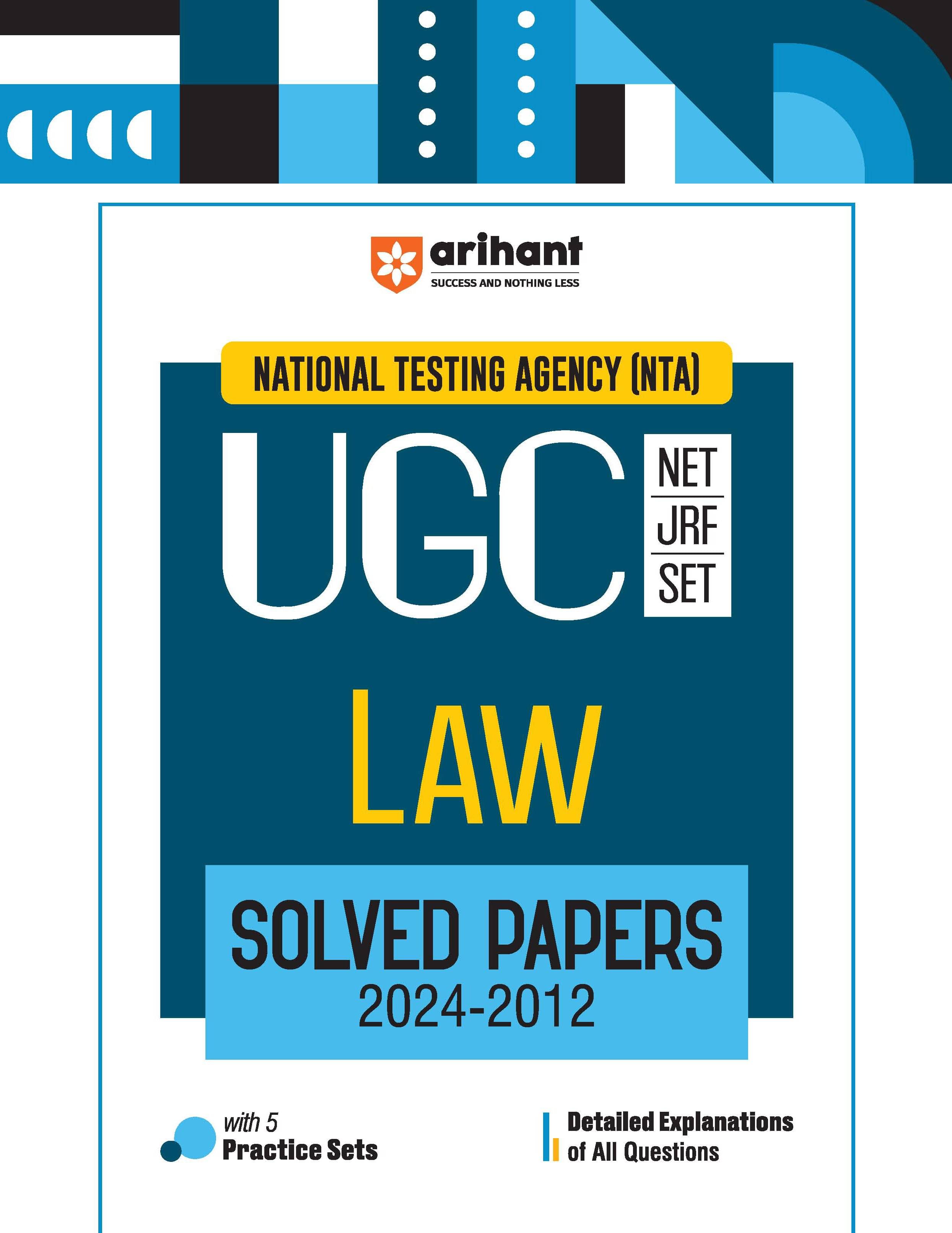 Arihant NTA UGC NET /JRF/SET 2025 - Law Solved Papers (2024-2012) Arihant NTA UGC NET /JRF/SET 2025 - Law Solved Papers (2024-2012)