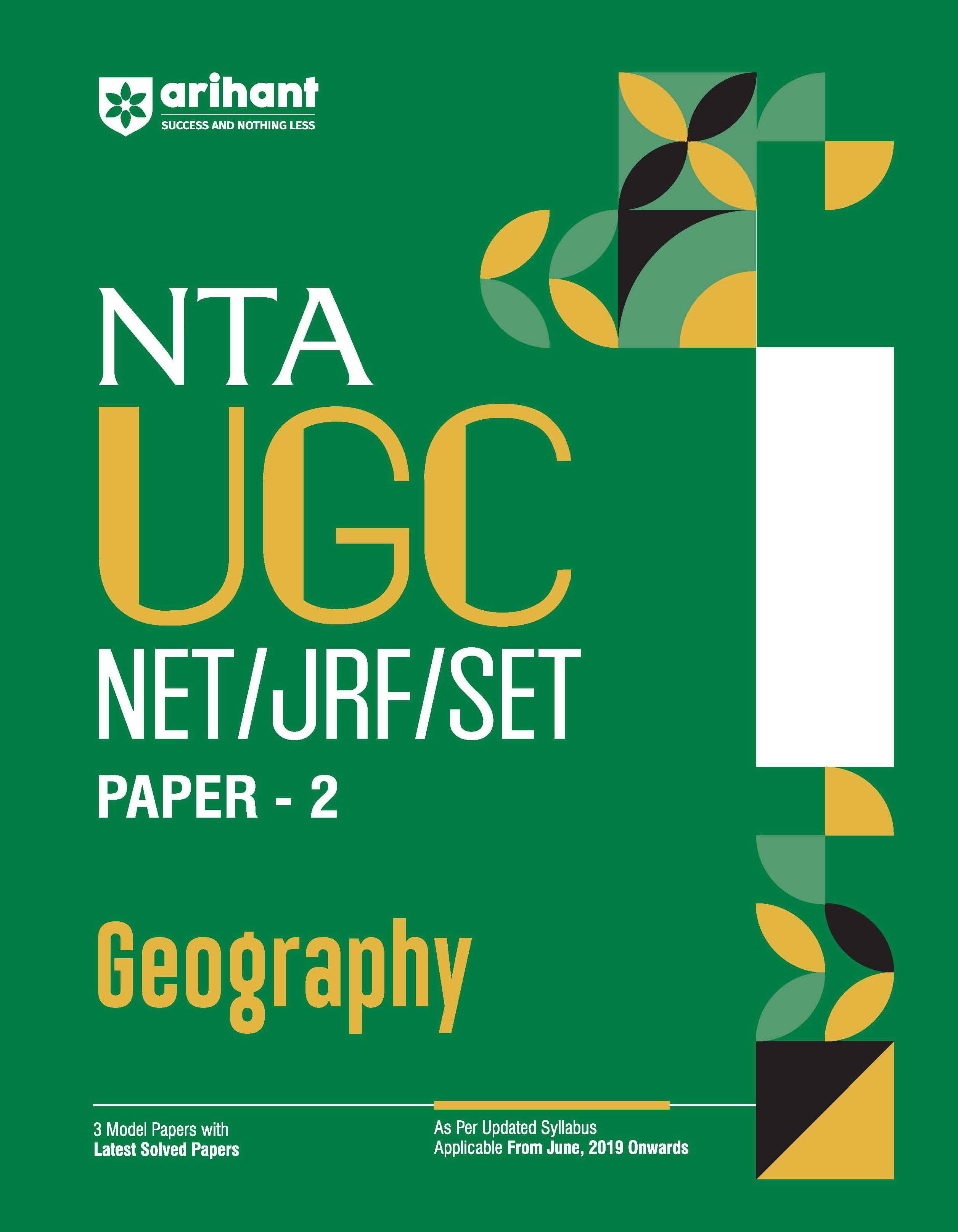 Arihant NTA UGC NET /JRF/SET 2025 - Study Guide Geography - Paper-2 Arihant NTA UGC NET /JRF/SET 2025 - Study Guide Geography - Paper-2