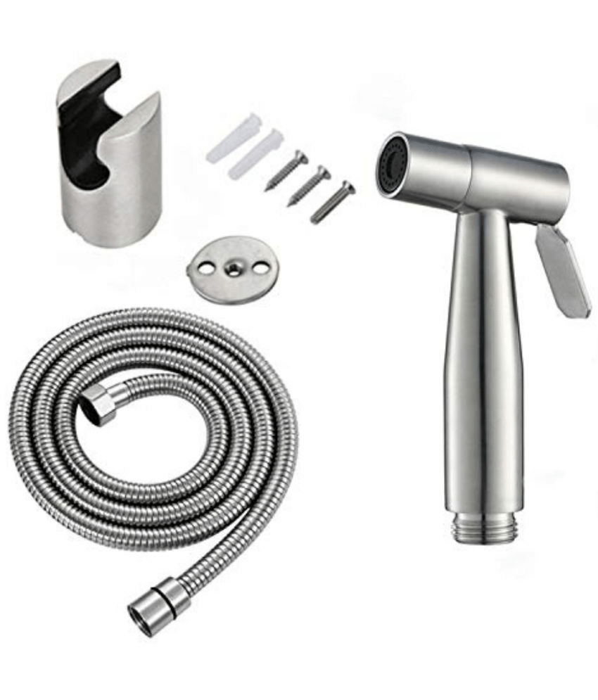 Bathfax Duck Health Faucet with 1m Hose Pipe and Hook Stainless Steel Health Faucet (Water Sprayer)