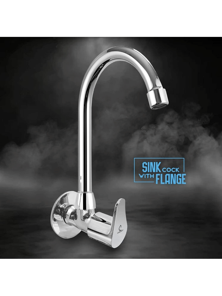 Bathfax Zinc Wall Mount Sink Tap for Kitchen Steel Kitchen Taps VIGO