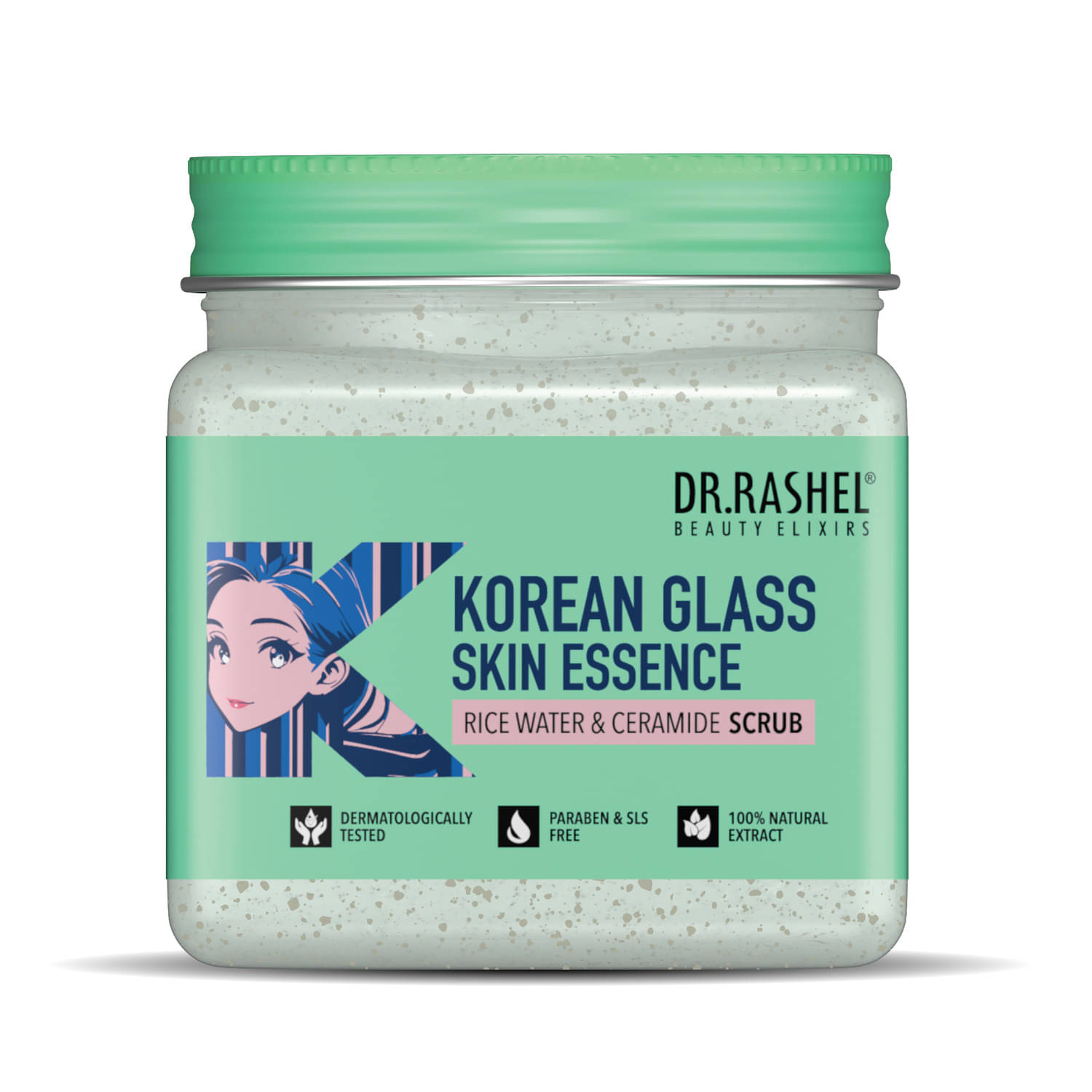     			DR.RASHEL Korean Glass Skin Essence Face And Body Scrub For Men And Women - 380 ml (Pack of 1)
