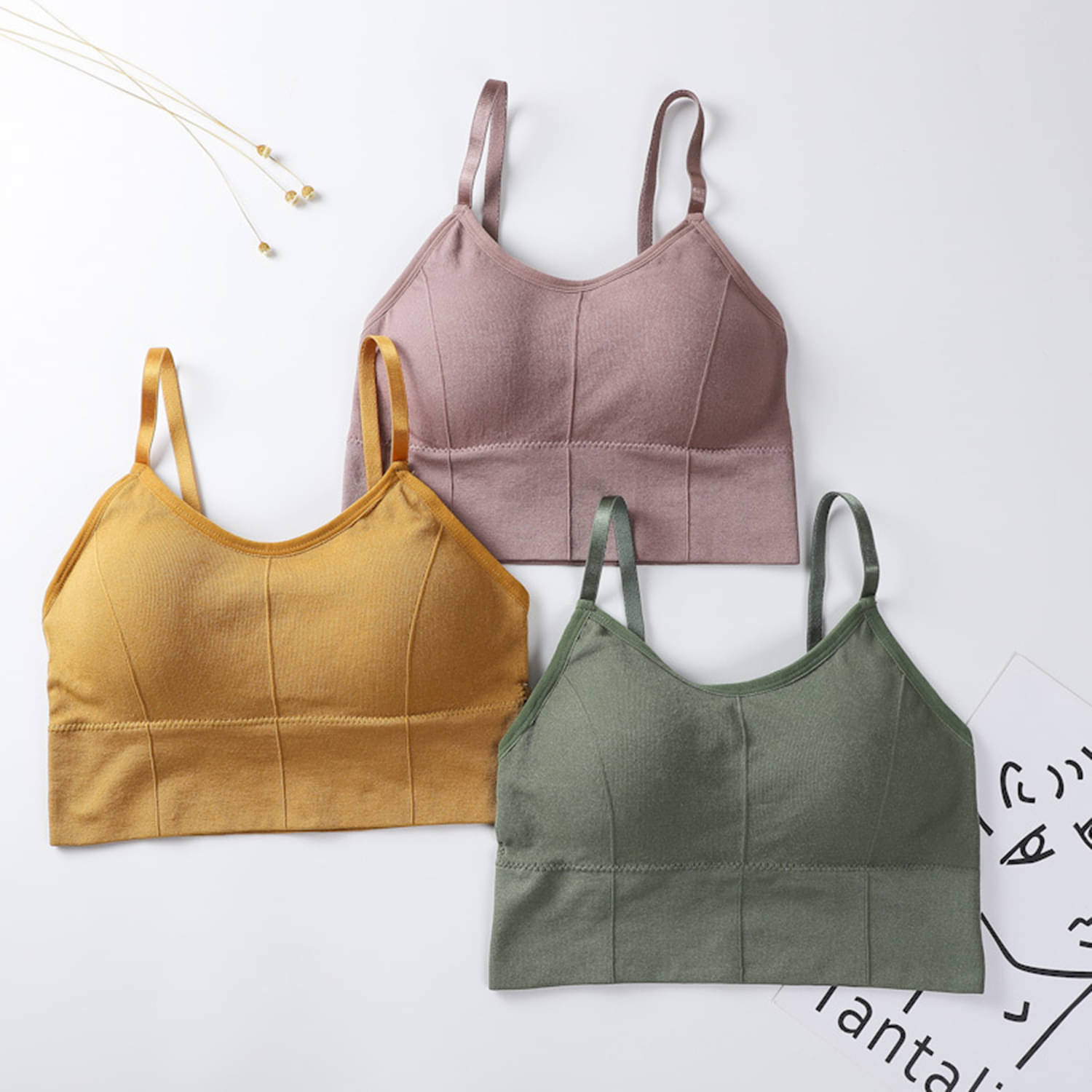 Flenzy Pack of 3 Cotton Blend Lightly Padded Shaping Bra For Women ( Multicolor15 )     			Flenzy Pack of 3 Cotton Blend Lightly Padded Shaping Bra For Women ( Multicolor15 )