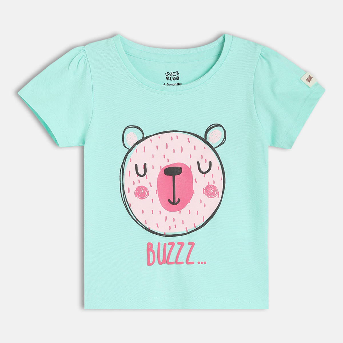     			MINI KLUB Pack of 1 Baby Girls Cotton Top ( Light Blue )