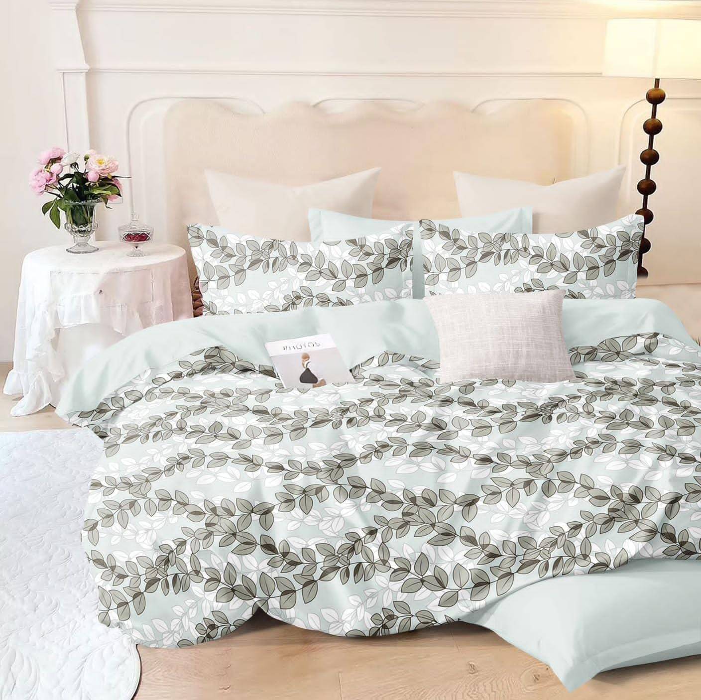 NeLeo Poly Cotton 1 Double Queen Bedsheet with 2 Pillow Covers ( Gray )     			NeLeo Poly Cotton 1 Double Queen Bedsheet with 2 Pillow Covers ( Gray )