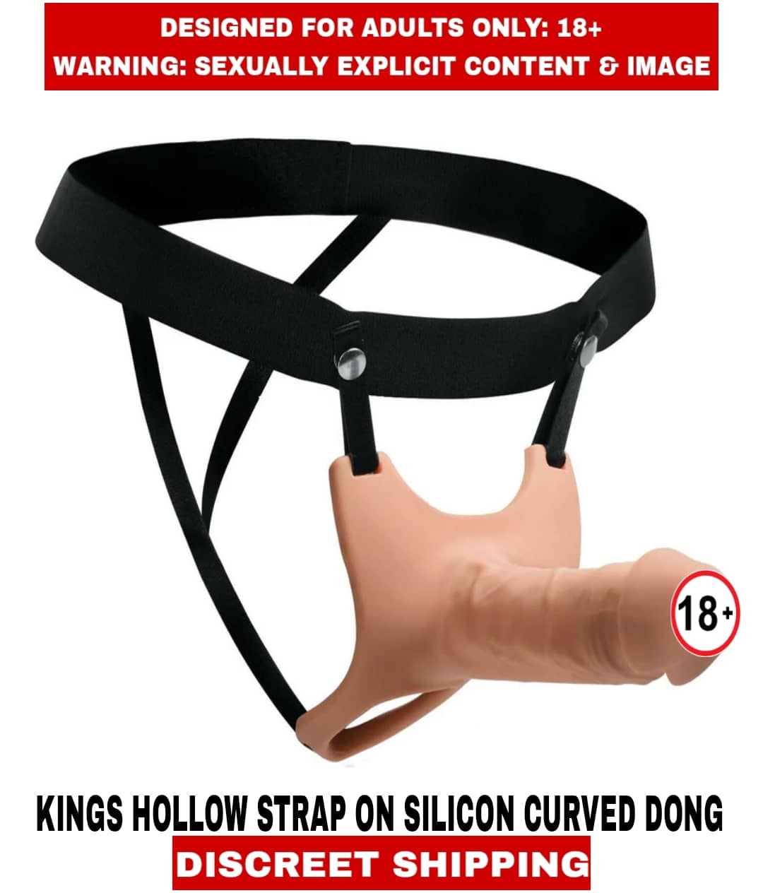 Premium Quality New Sexy toy L U X Y Hollow Strap-On Dildo Silicon And Curved Dong Strap-On For Men
