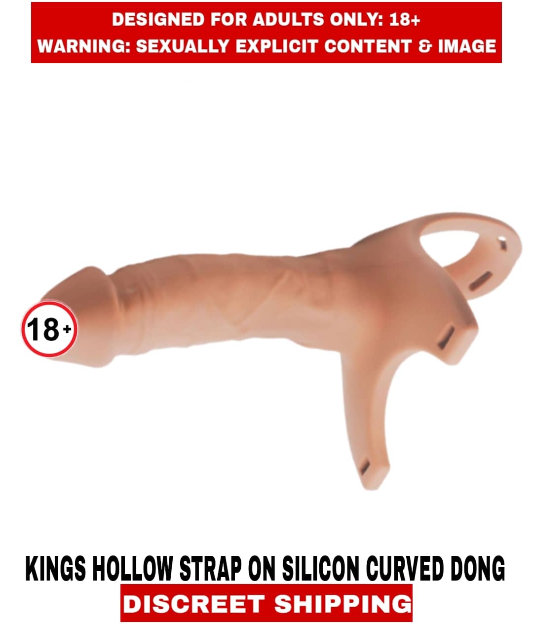 Sexual Wellness Men's Sex Toys RL U X Y Hollow Strap-On Dildo Silicon And Curved Strap-On Dong Satisfier Masturbator For Men