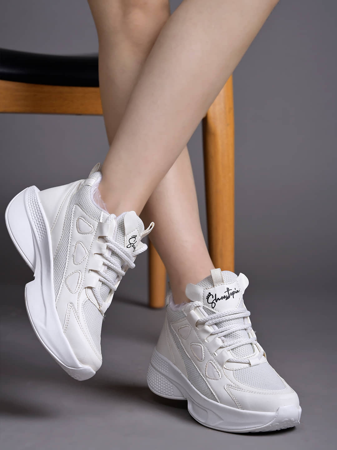 Shoetopia White Women's Sneakers - Casual Shoes | Buy online on ZillyBuy