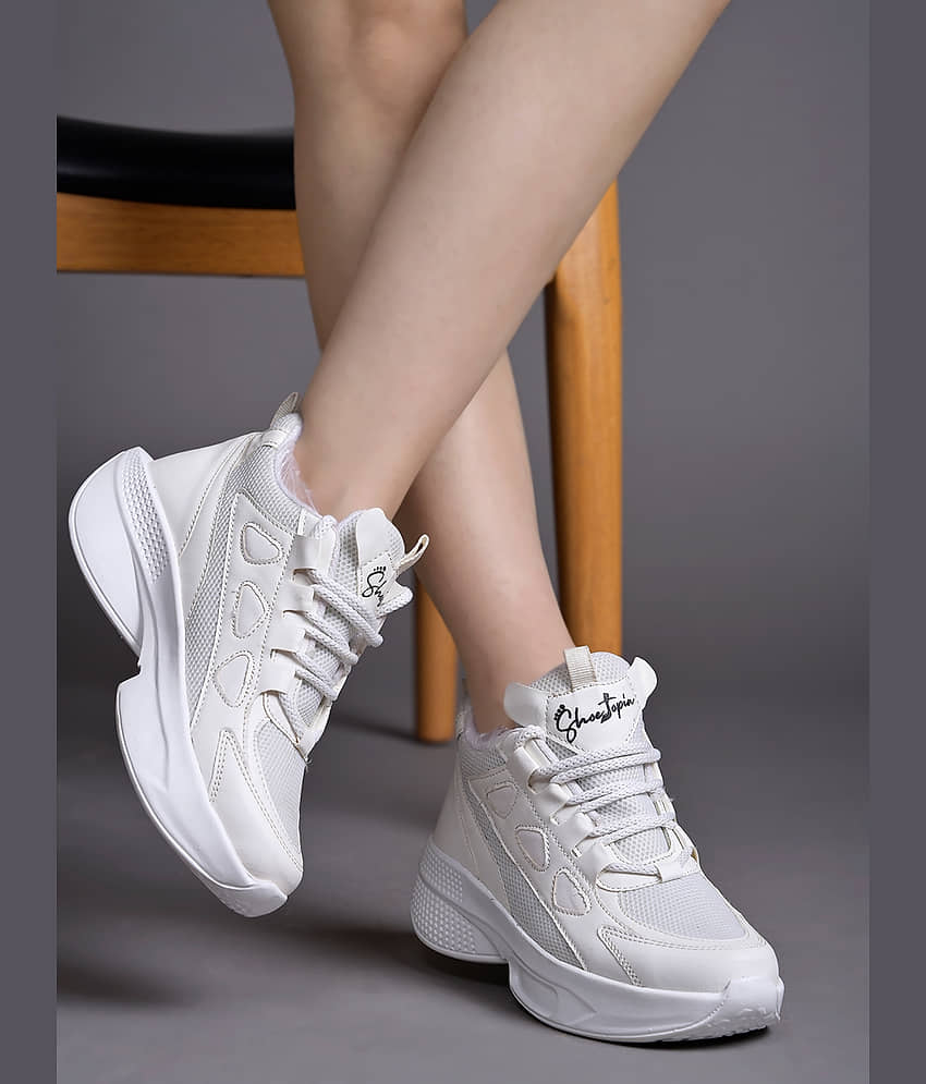 Shoetopia White Women's Sneakers - Casual Shoes | Buy online on ZillyBuy